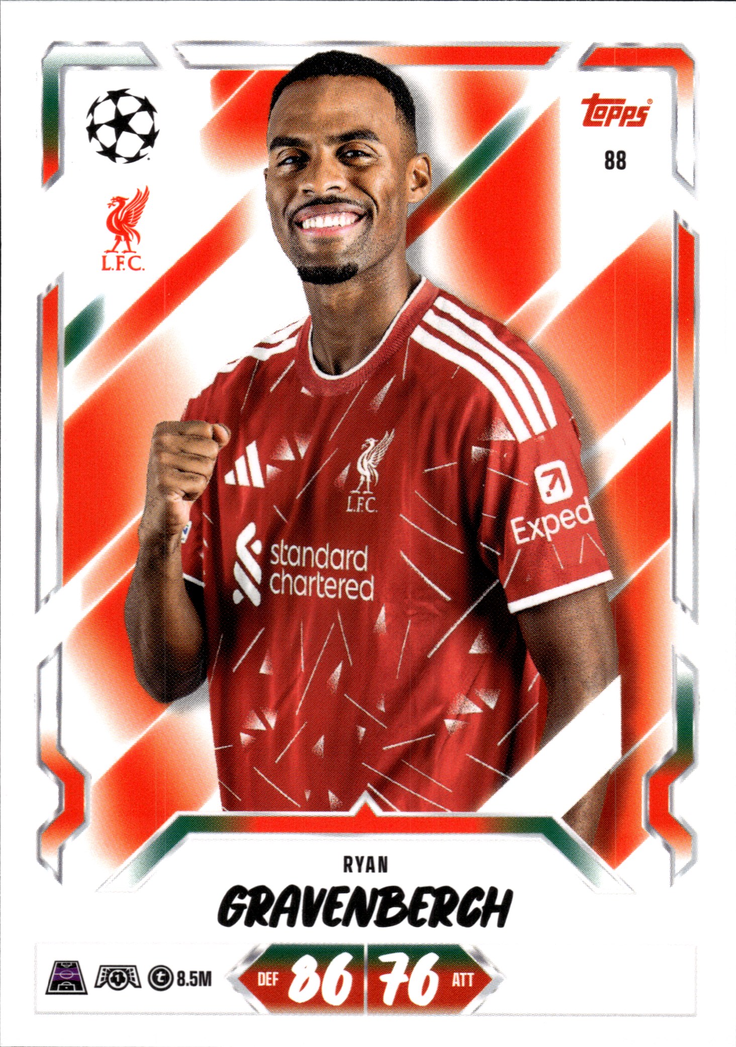 Ryan Gravenberch - Topps Match Attax UEFA Club Competitions Base Set 2026-27, Nr. 88 (Art.-Nr. SG107233)