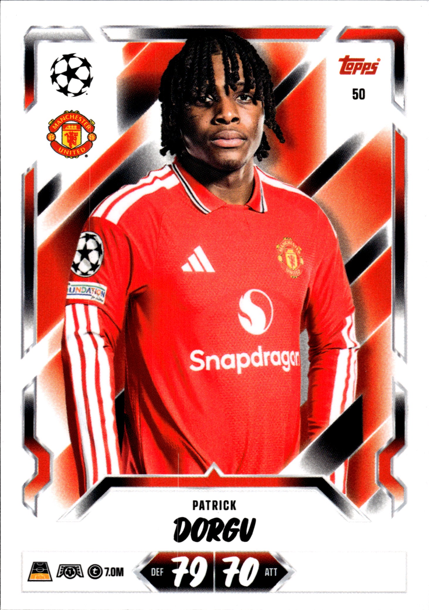Patrick Dorgu - Topps Match Attax UEFA Club Competitions Base Set 2026-27, Nr. 50 (Art.-Nr. SG107239)