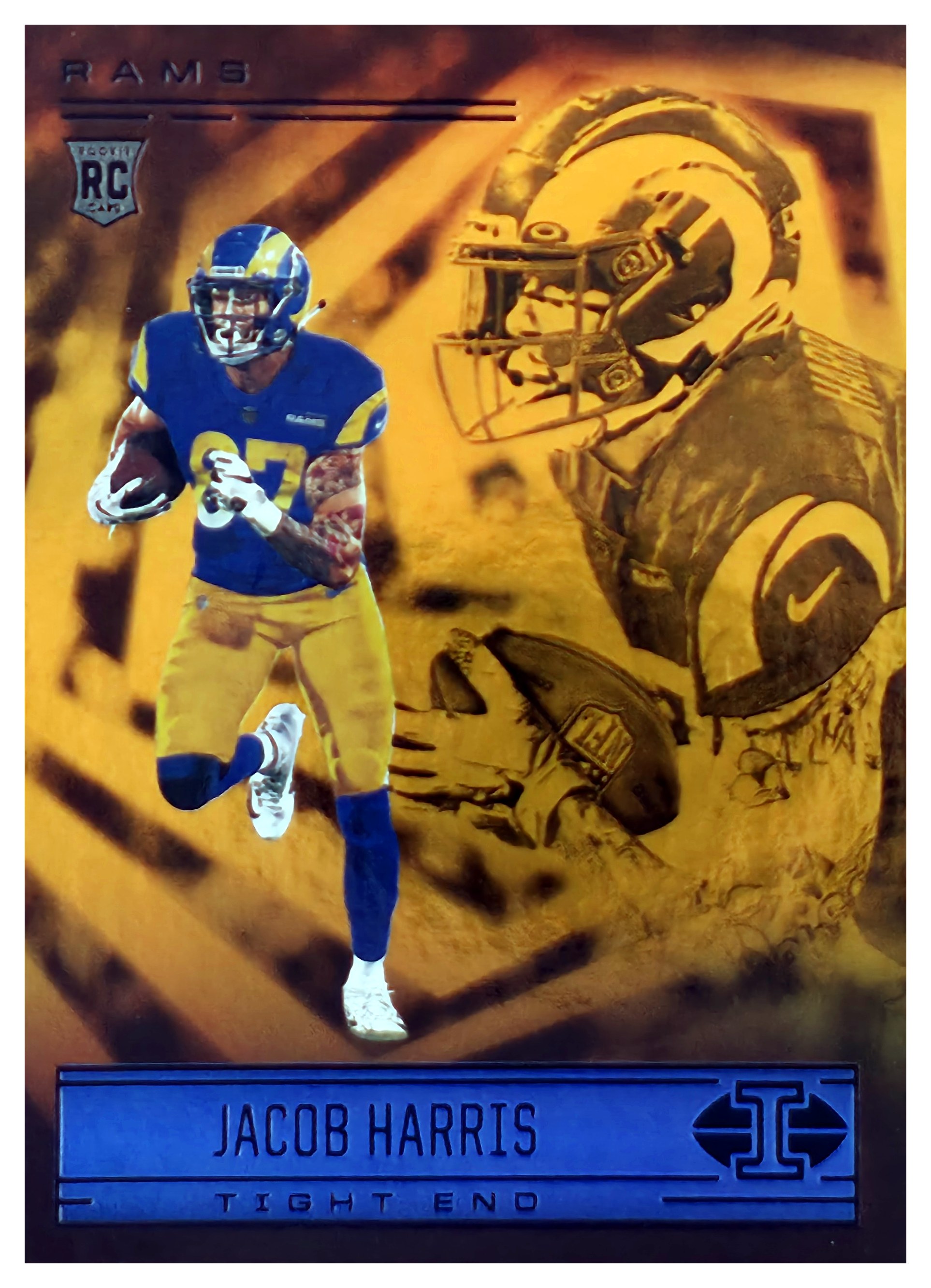Jacob Harris - Panini Illusions Base Set 2021, Nr. 96 – Rookie Card, Trophy Collection Orange (Art.-Nr. SG106710)