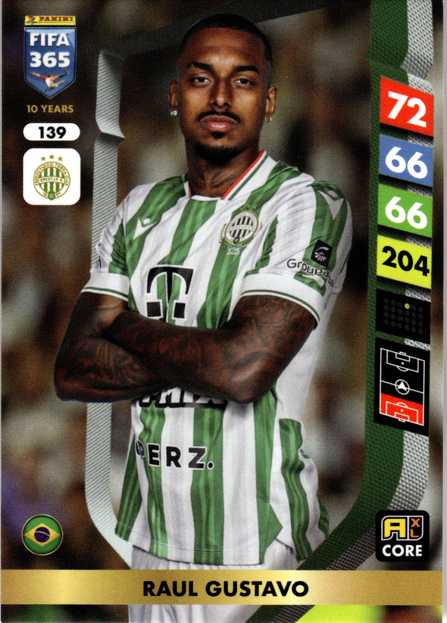 Raul Gustavo - Panini Adrenalyn XL FIFA 365 Base Set 2025, Nr. 139