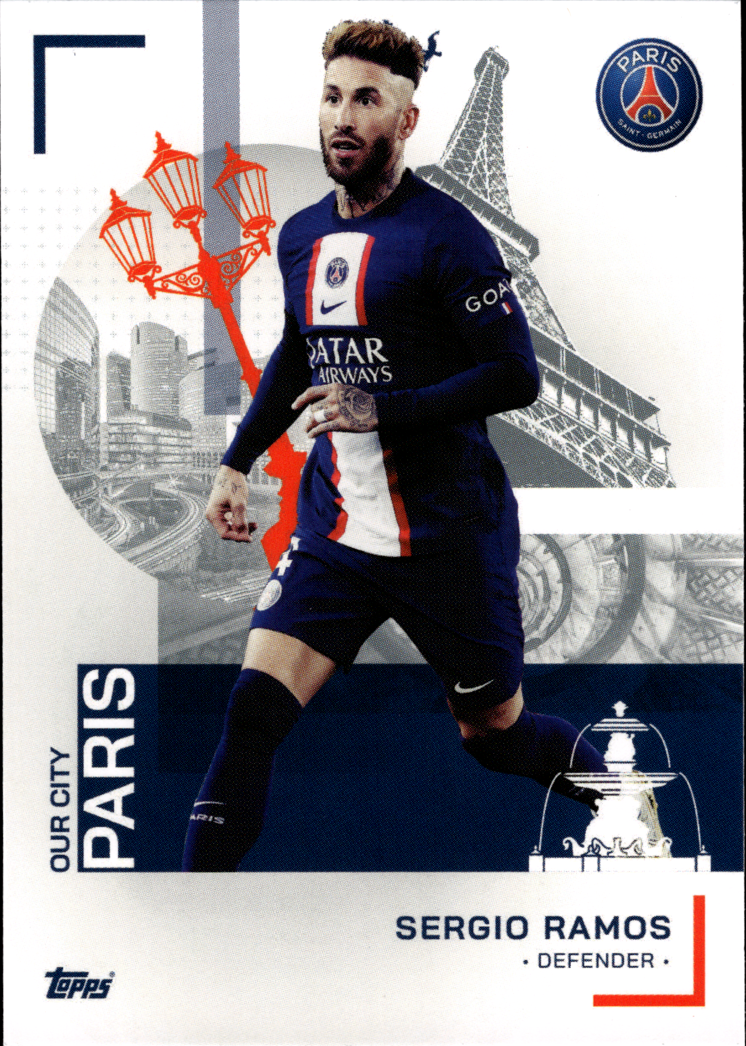 Sergio Ramos - Topps Paris Saint-Germain Official Team Set 2023-24, Nr. 32 (Art.-Nr. SG102999)