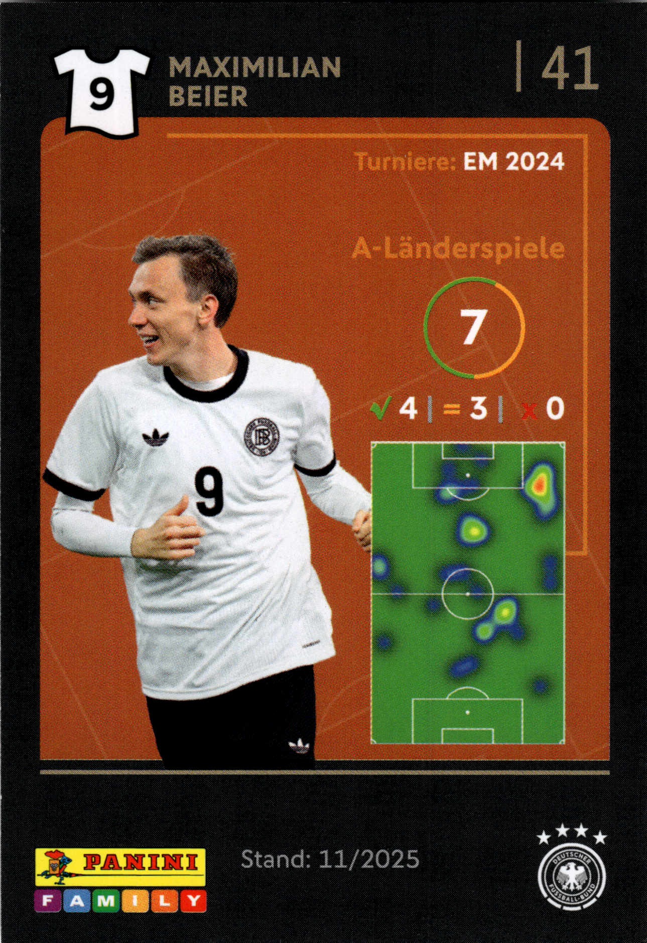 Maximilian Beier - Panini FIFA World Cup DFB-Sammelkarten 2026, Nr. 41