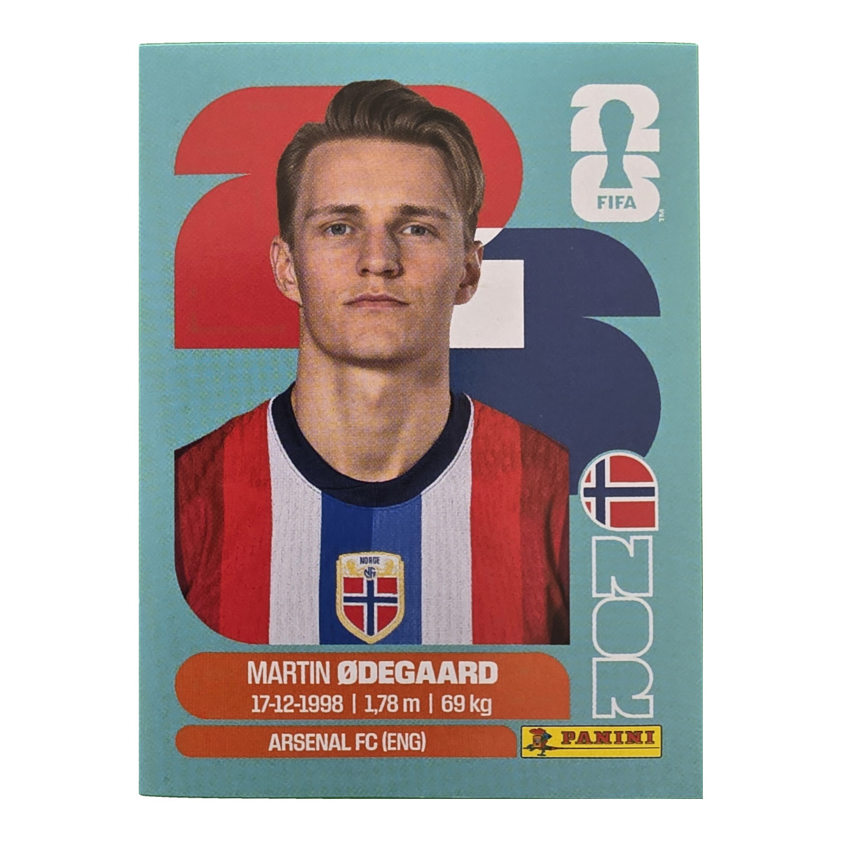 Martin Ødegaard - Norwegen, FIFA WM 2026, Nr. NOR10