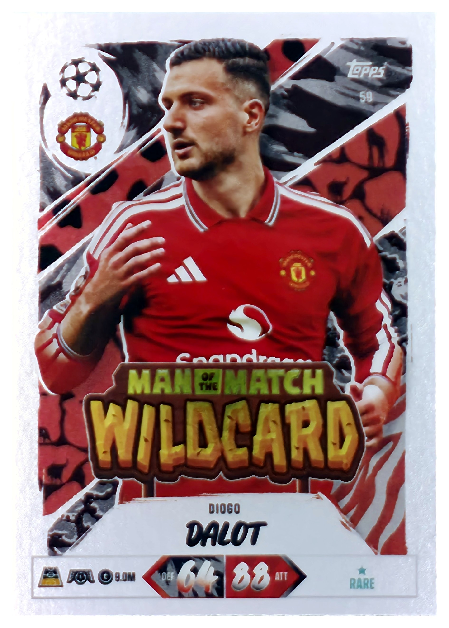 Diogo Dalot - Topps Match Attax UEFA Club Competitions Man of the Match Wildcard 2026-27, Nr. 59 (Art.-Nr. SG107497)