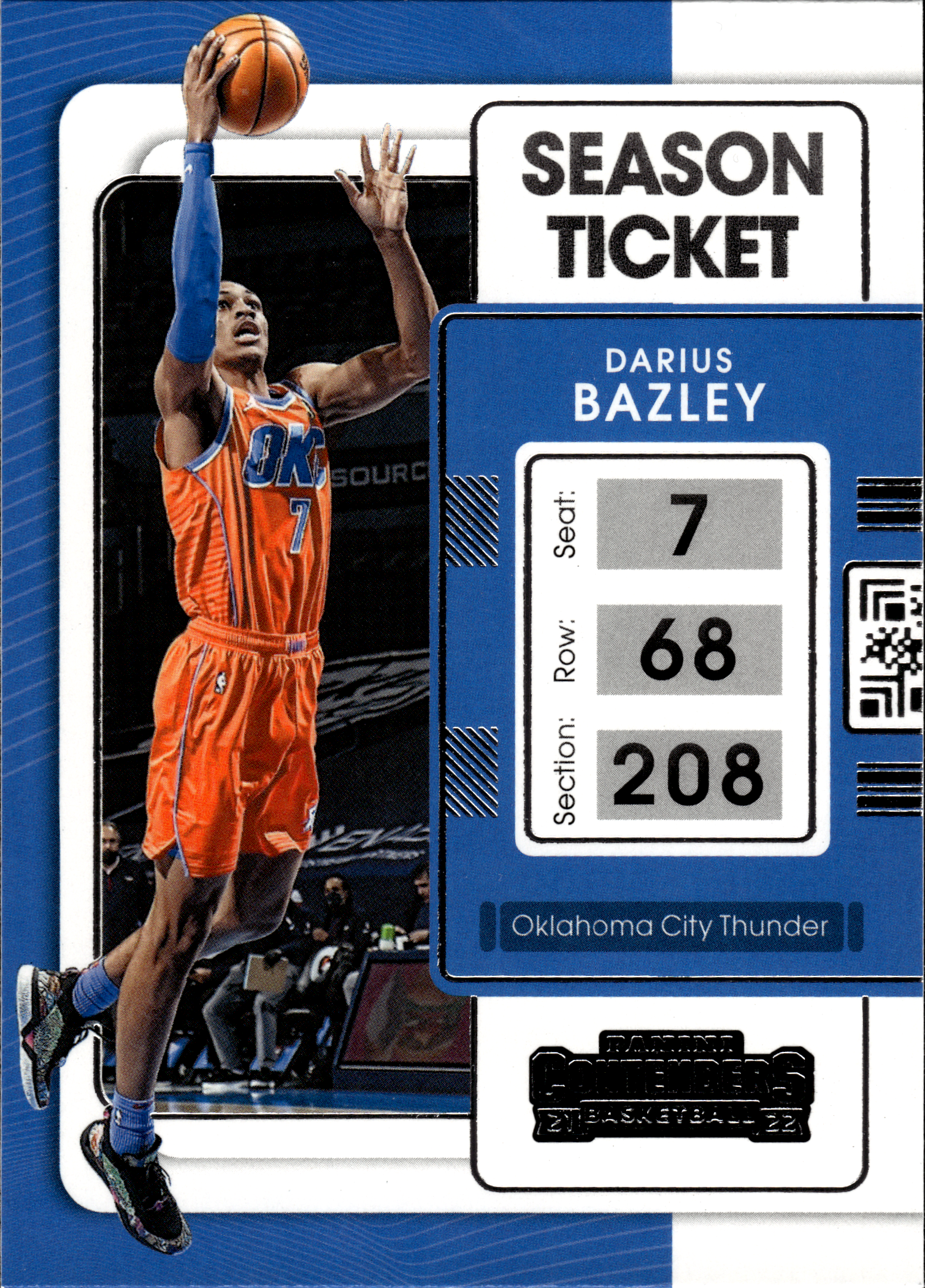 Darius Bazley - Panini Contenders Season Ticket 2021-22, Nr. 7 (Art.-Nr. SG103607)