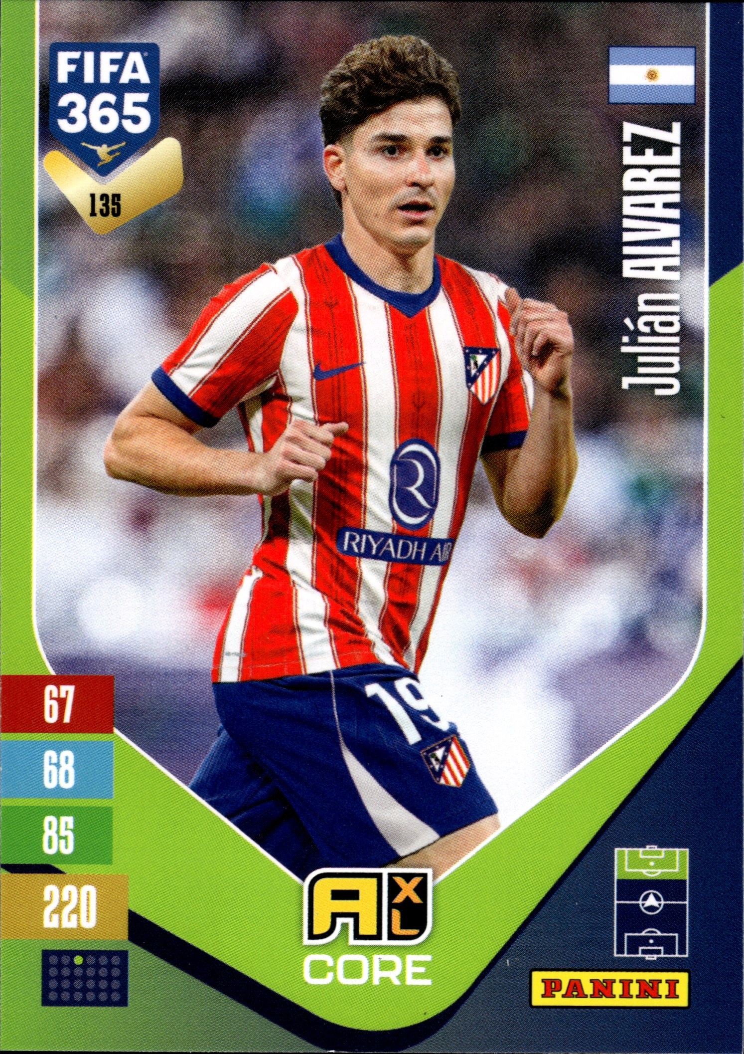 Julián Álvarez - Panini Adrenalyn XL FIFA 365 Base Set 2026-27, Nr. 135 (Art.-Nr. SG110193)