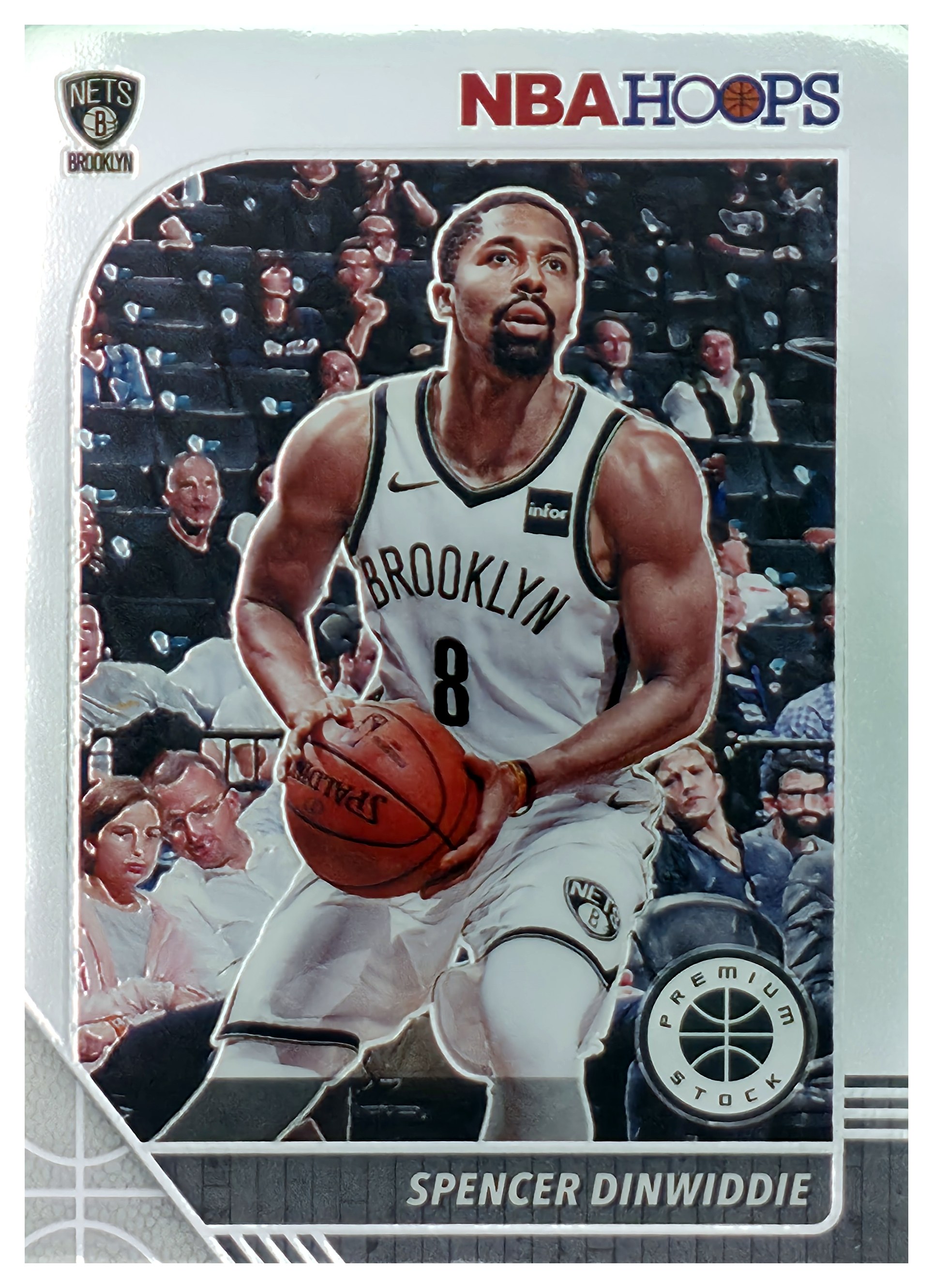 Spencer Dinwiddie - Panini Hoops Premium Stock Base Set 2019-20, Nr. 13 (Art.-Nr. SG106980)