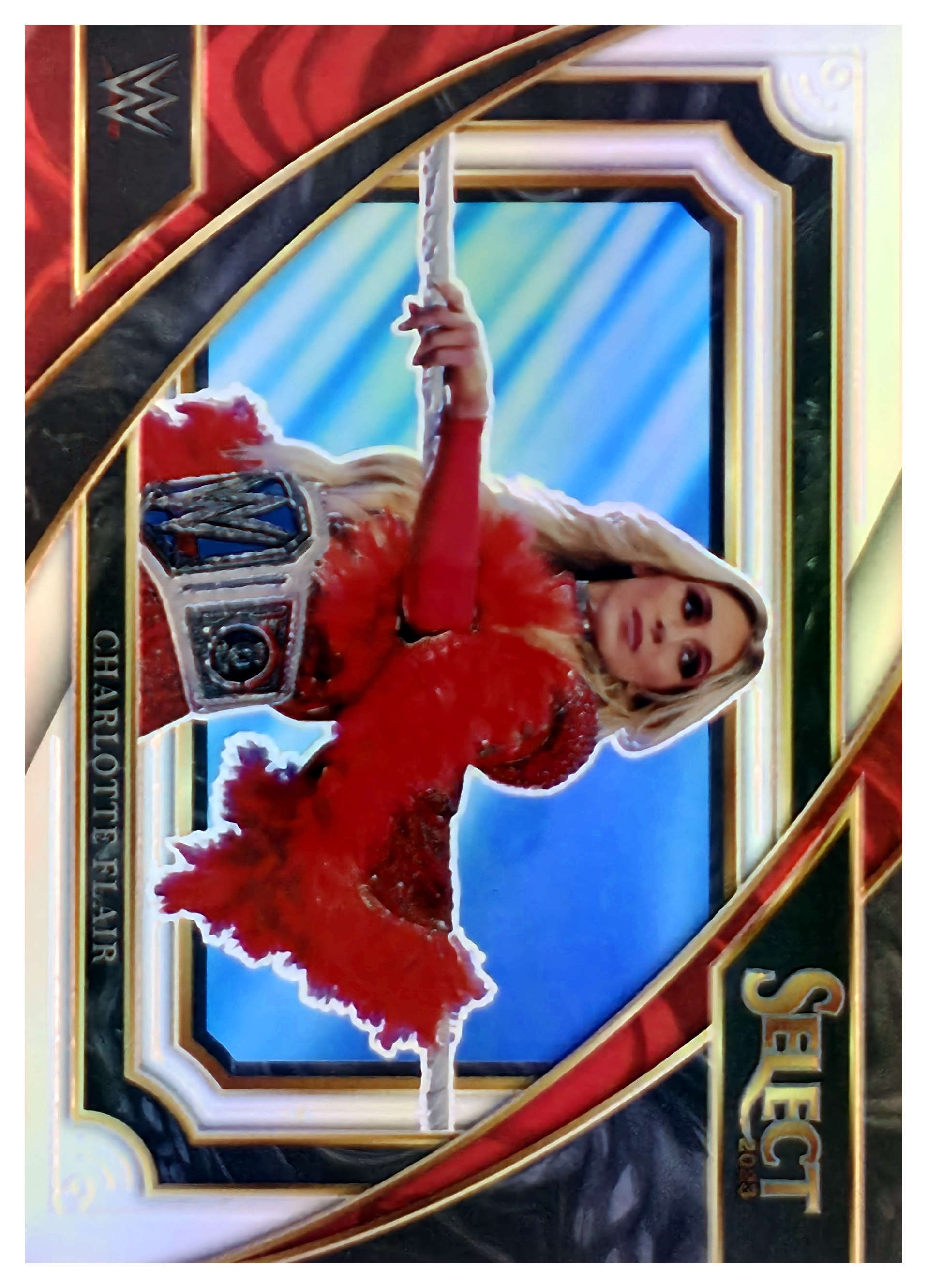 Charlotte Flair - Panini Select Mezzanine 2023, Nr. 334 – Red Wave (Art.-Nr. SG108693)