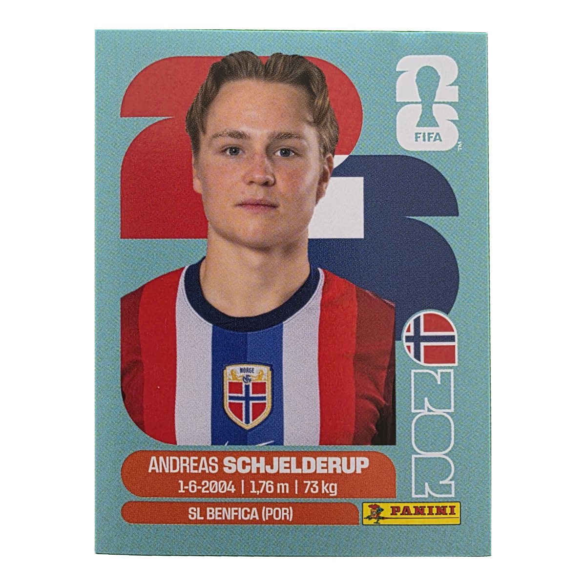 Andreas Schjelderup - Norwegen, FIFA WM 2026, Nr. NOR12