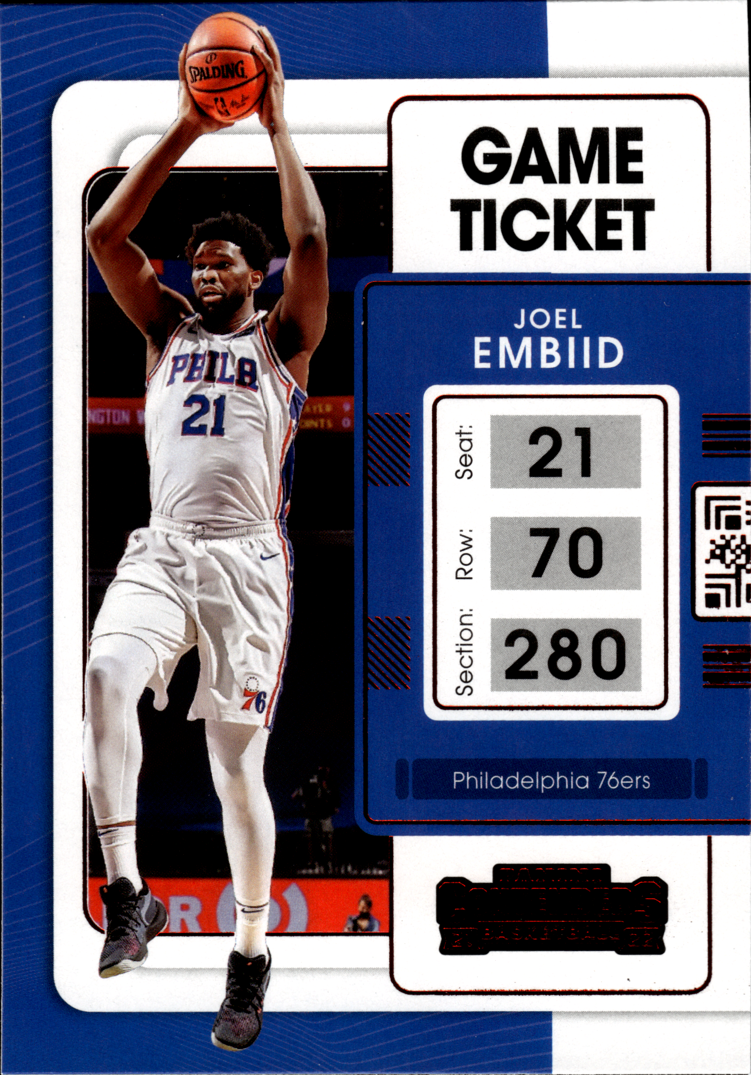 Joel Embiid - Panini Contenders Game Ticket 2021-22, Nr. 67 (Art.-Nr. SG103764)