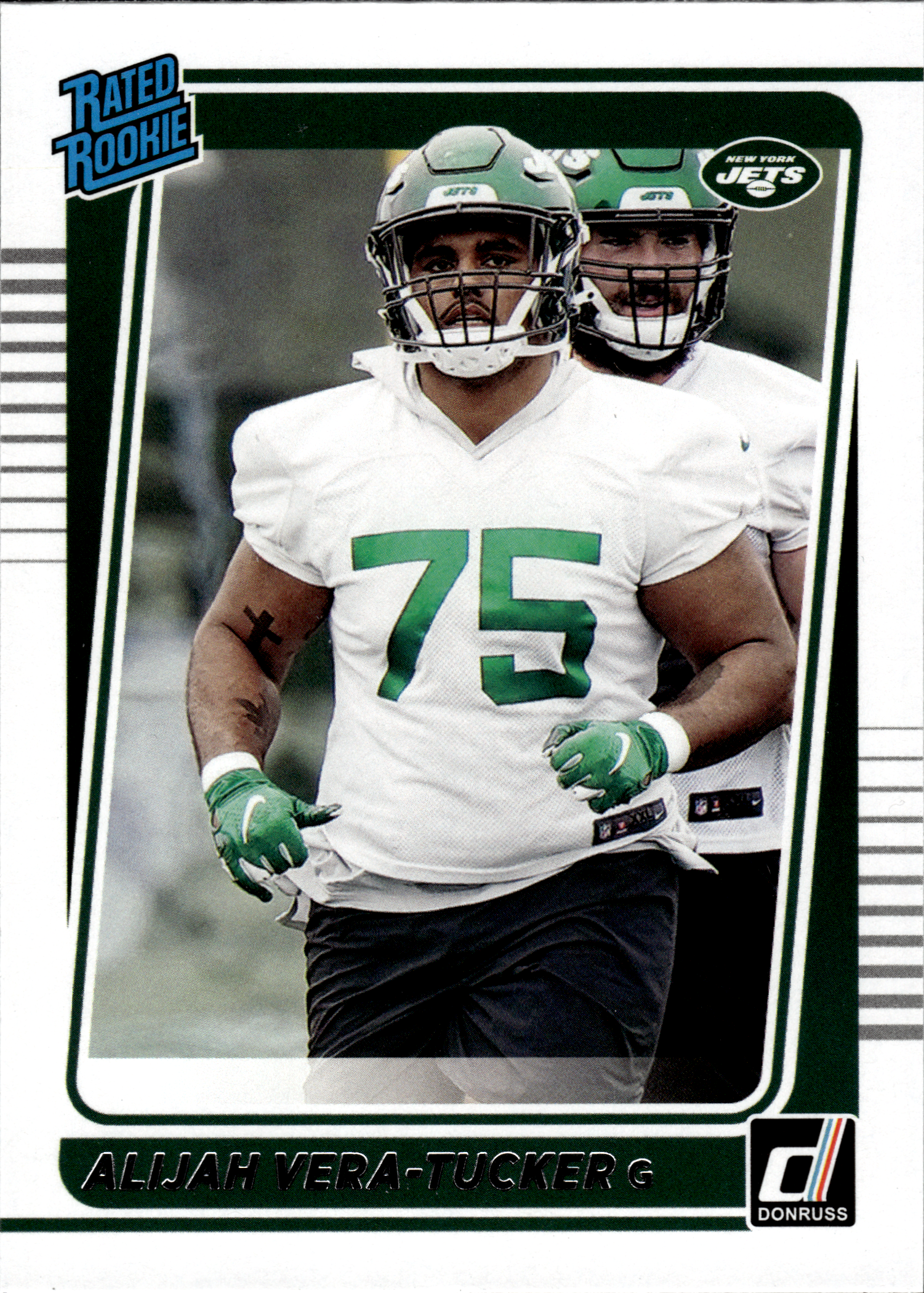 Alijah Vera-Tucker - Panini Donruss Base Set 2021, Nr. 333 – Rookie Card (Art.-Nr. SG103959)