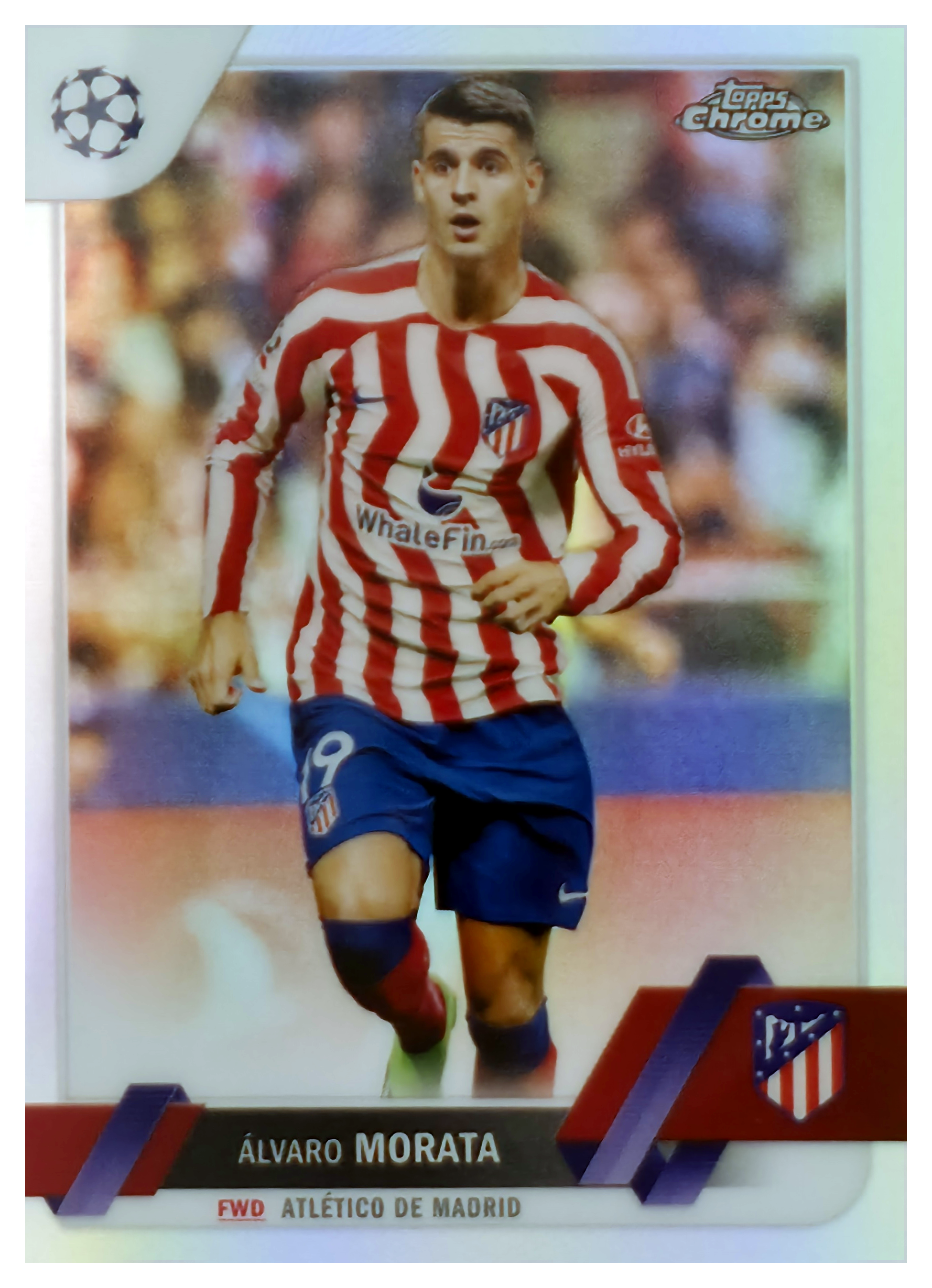 Álvaro Morata - Topps Chrome UEFA Club Competitions Base Set 2022-23, Nr. 72 – Refractor (Art.-Nr. SG105876)