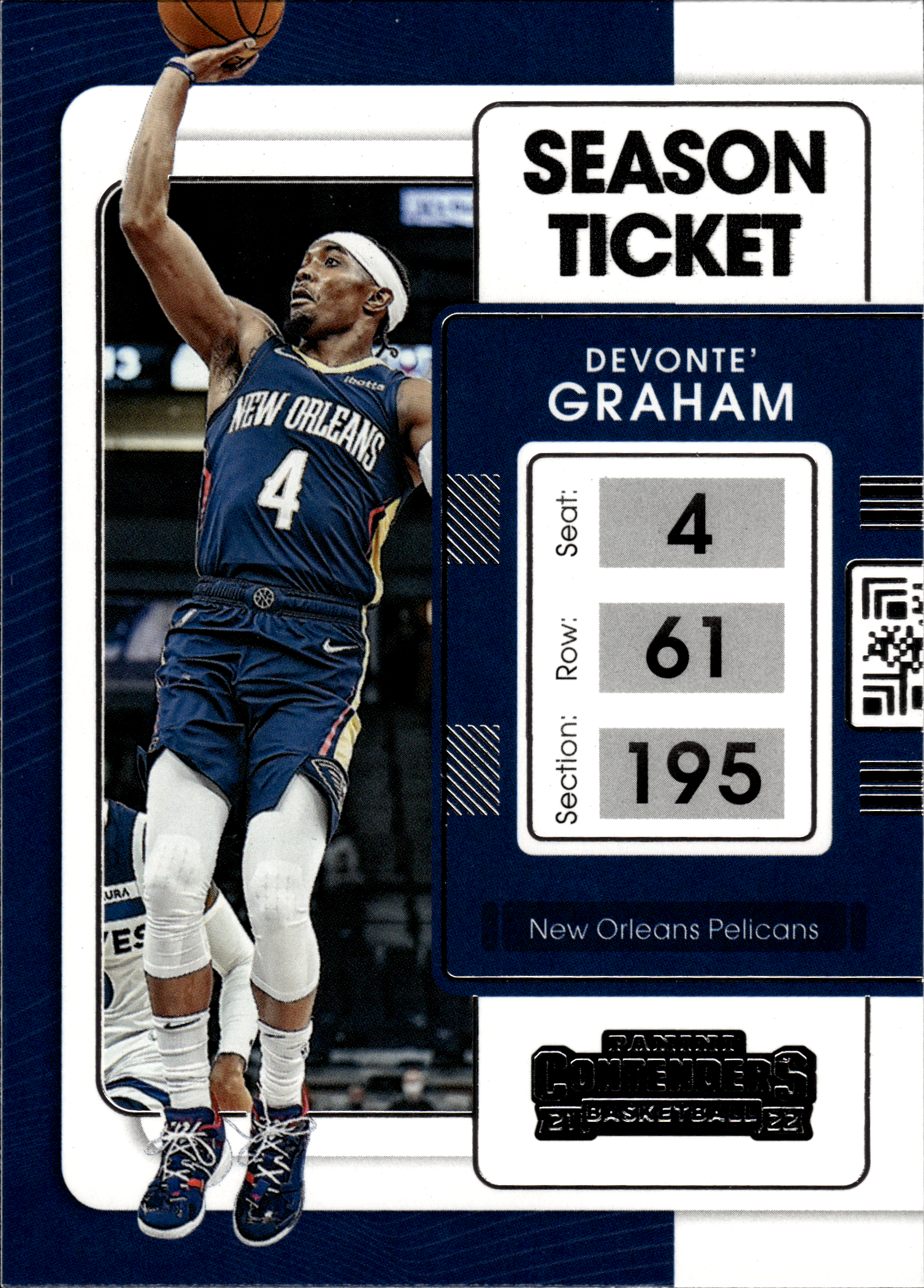 Devonte' Graham - Panini Contenders Season Ticket 2021-22, Nr. 25 (Art.-Nr. SG103575)
