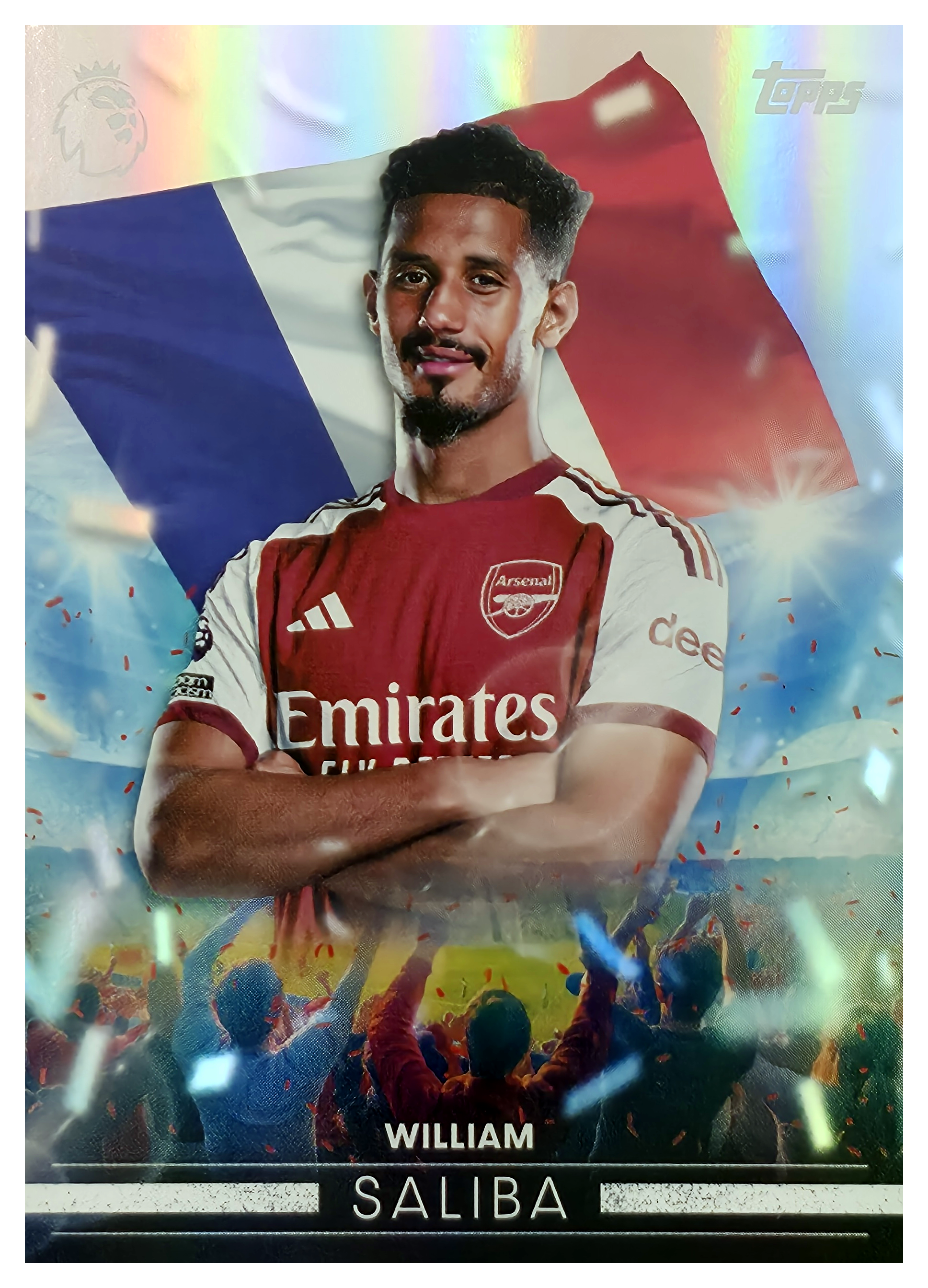 William Saliba - Topps Flagship Premier League Flying the Flag 2026-27, Nr. FF 1 – Insert (Art.-Nr. SG105193)
