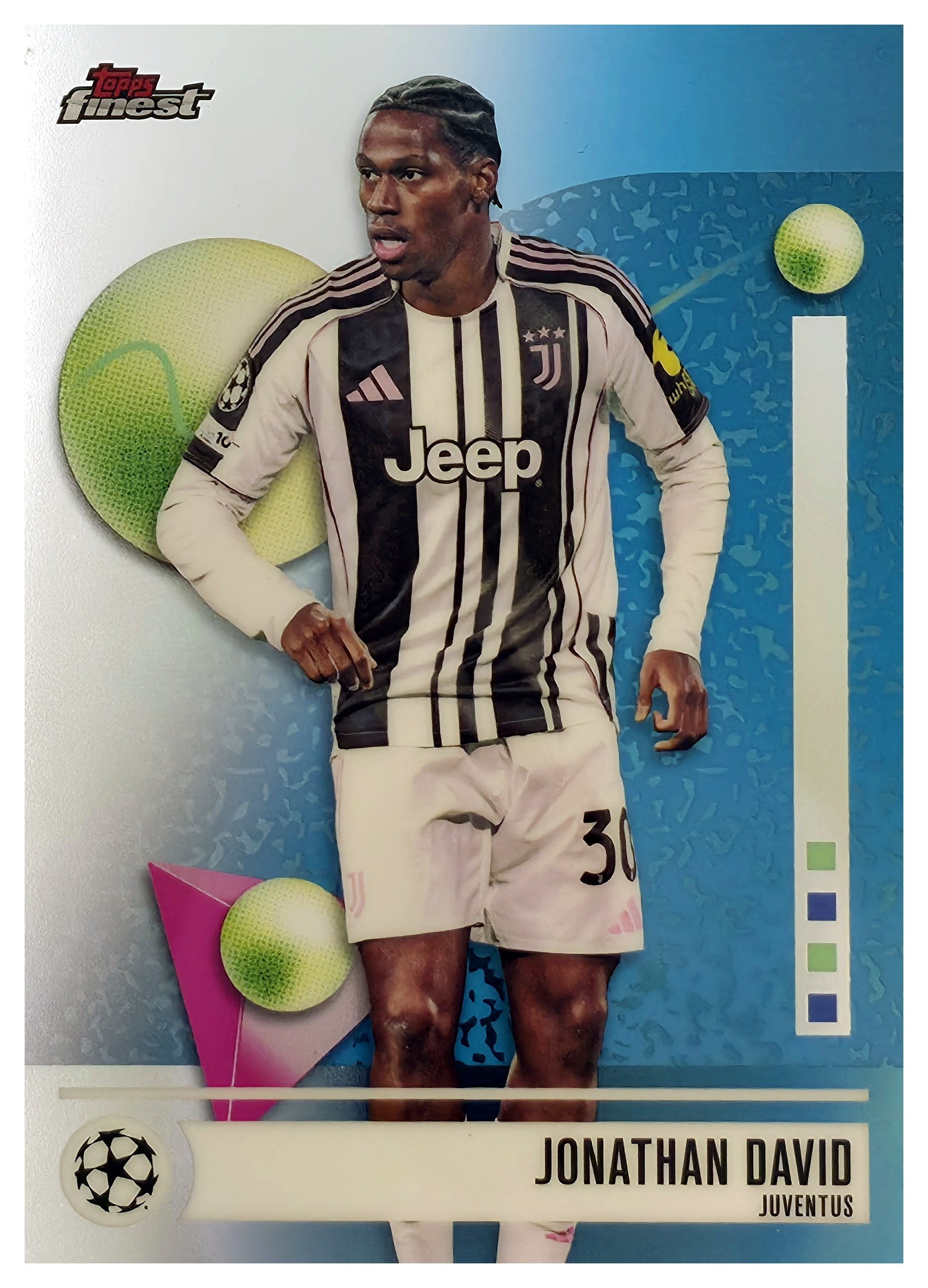 Jonathan David - Topps Finest UEFA Club Competitions Base Set 2025-26, Nr. 154 (Art.-Nr. SG109356)