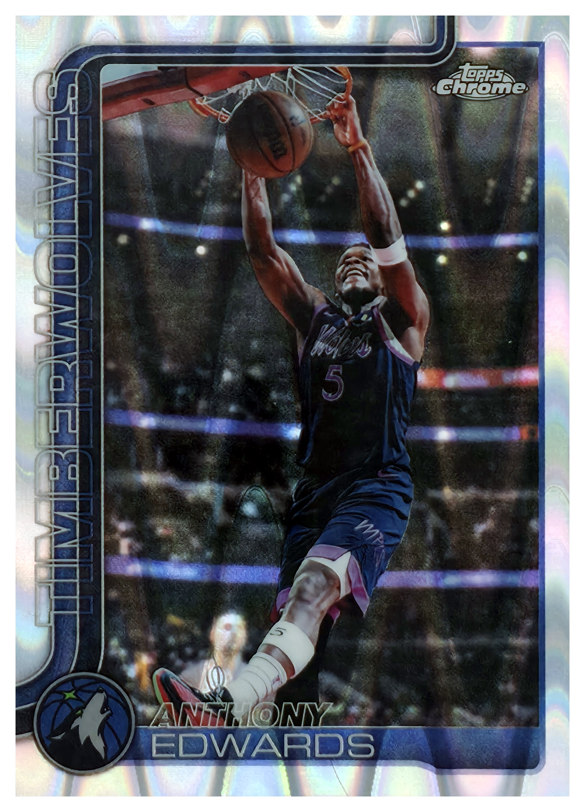 Anthony Edwards - Topps Chrome Update Base Set 2025-26, Nr. 17 – Wave Refractor (Art.-Nr. SG108792)