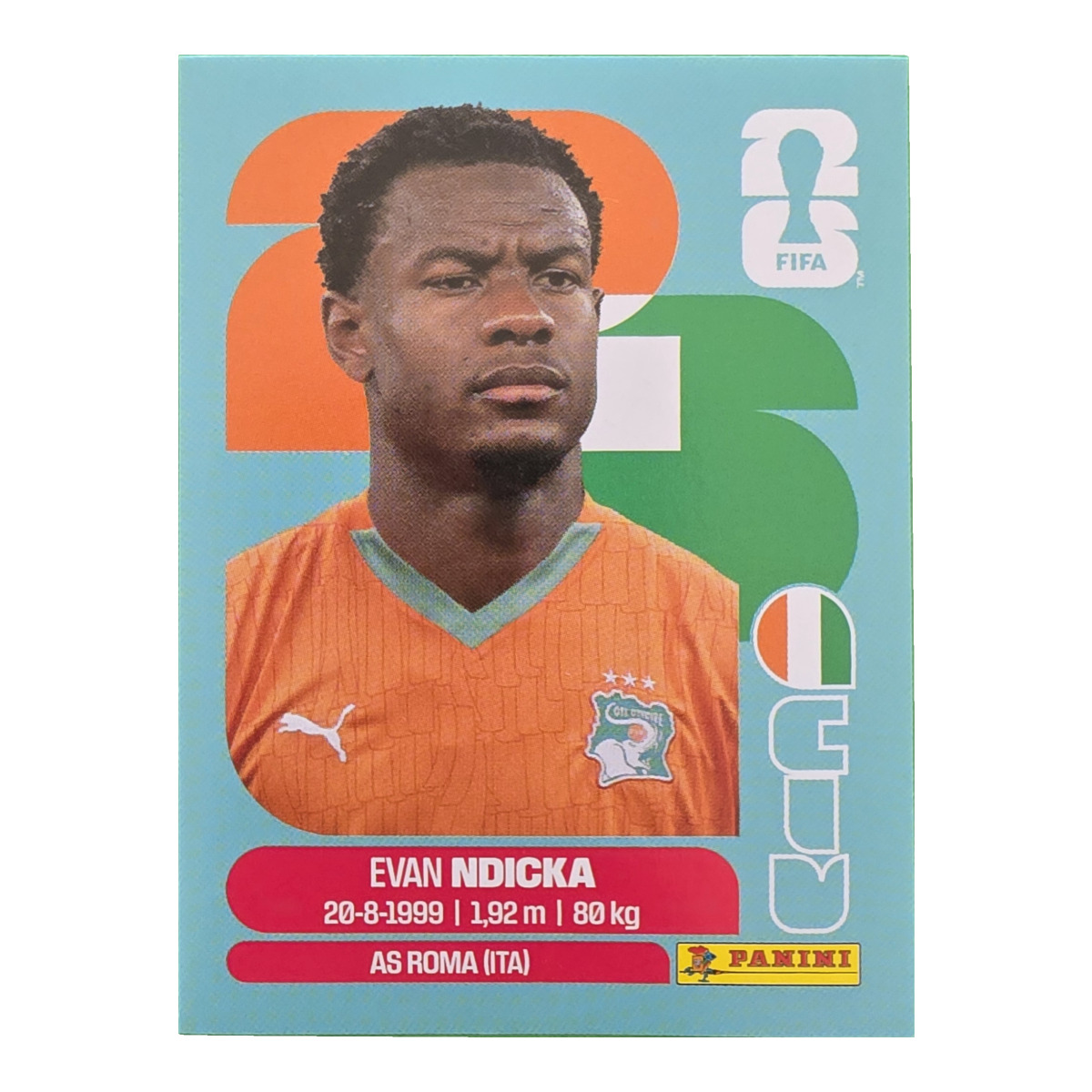 Evan Ndicka - Elfenbeinküste, FIFA WM 2026, Nr. CIV6