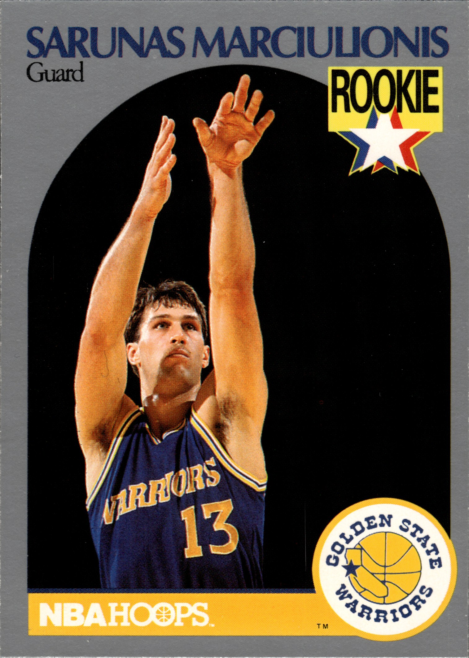 Sarunas Marciulionis - NBA Hoops Base Set 1990-91, Nr. 115 – Rookie Card (Art.-Nr. SG108543)
