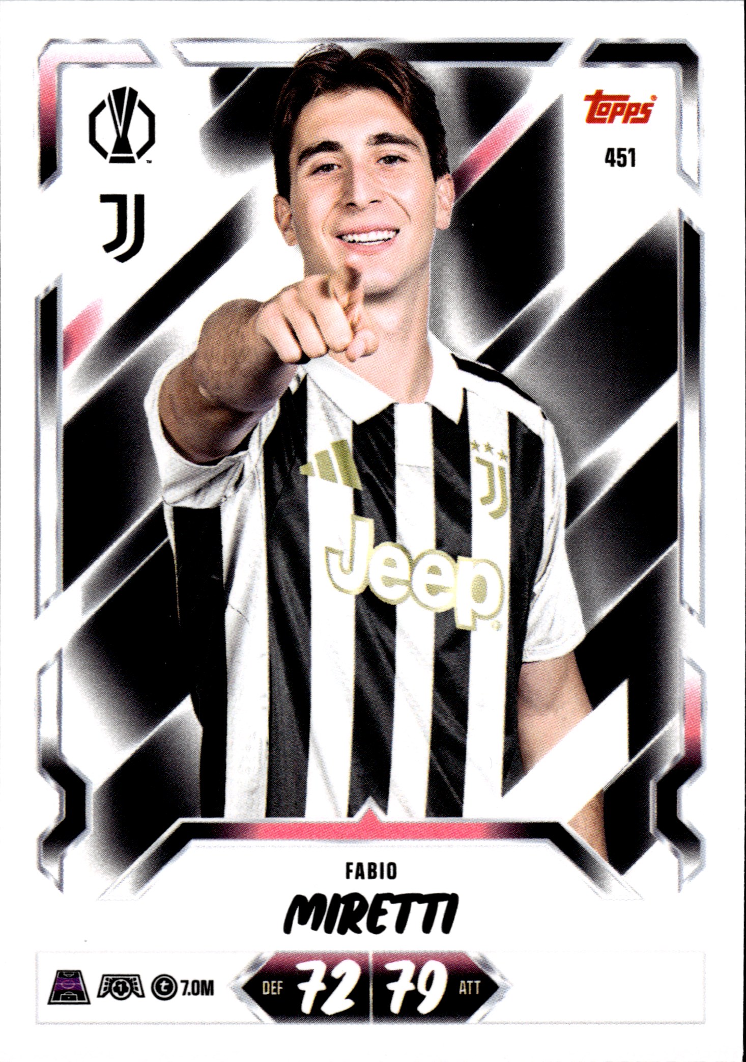 Fabio Miretti - Topps Match Attax UEFA Club Competitions Base Set 2026-27, Nr. 451 (Art.-Nr. SG107103)