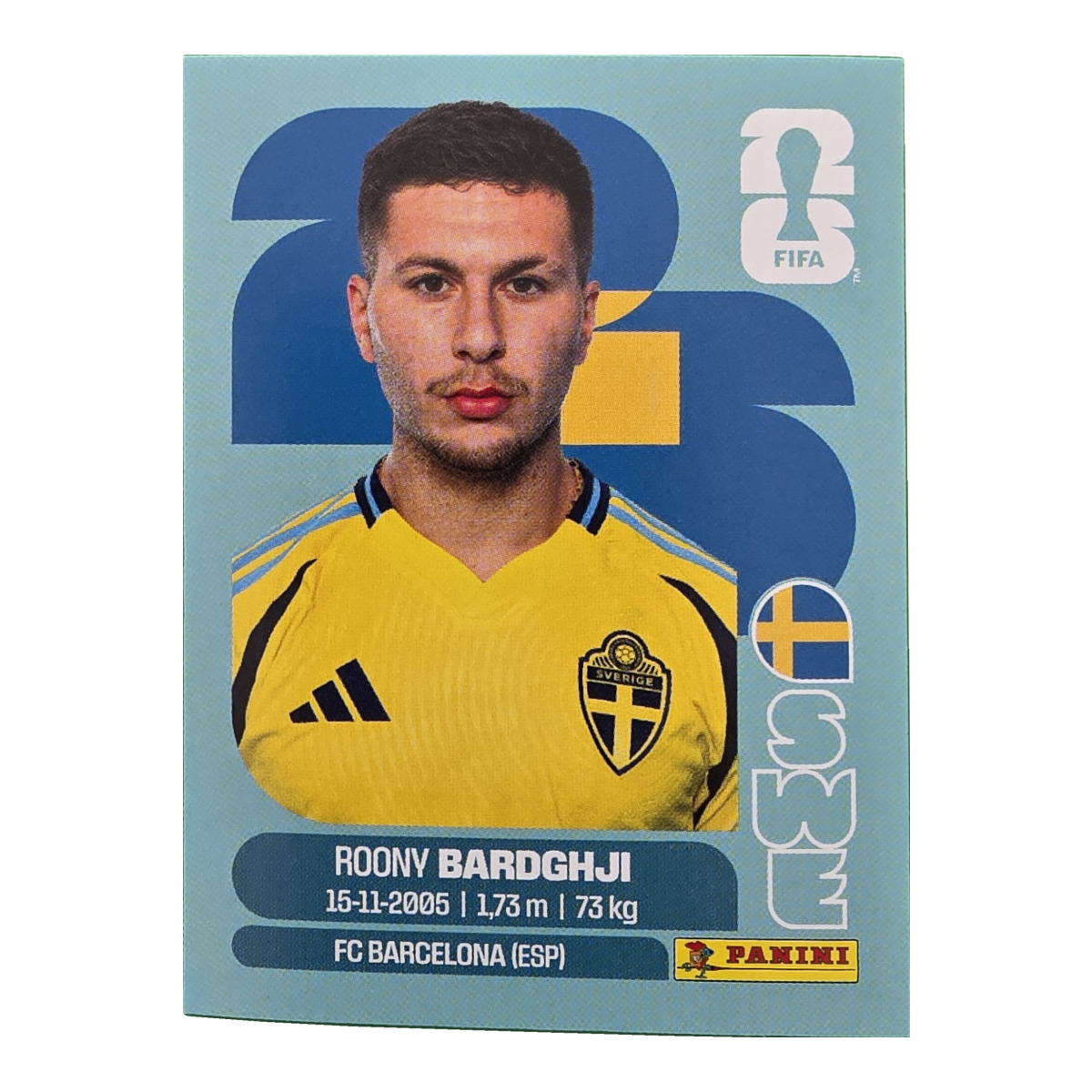 Roony Bardghji - Schweden, FIFA WM 2026, Nr. SWE16