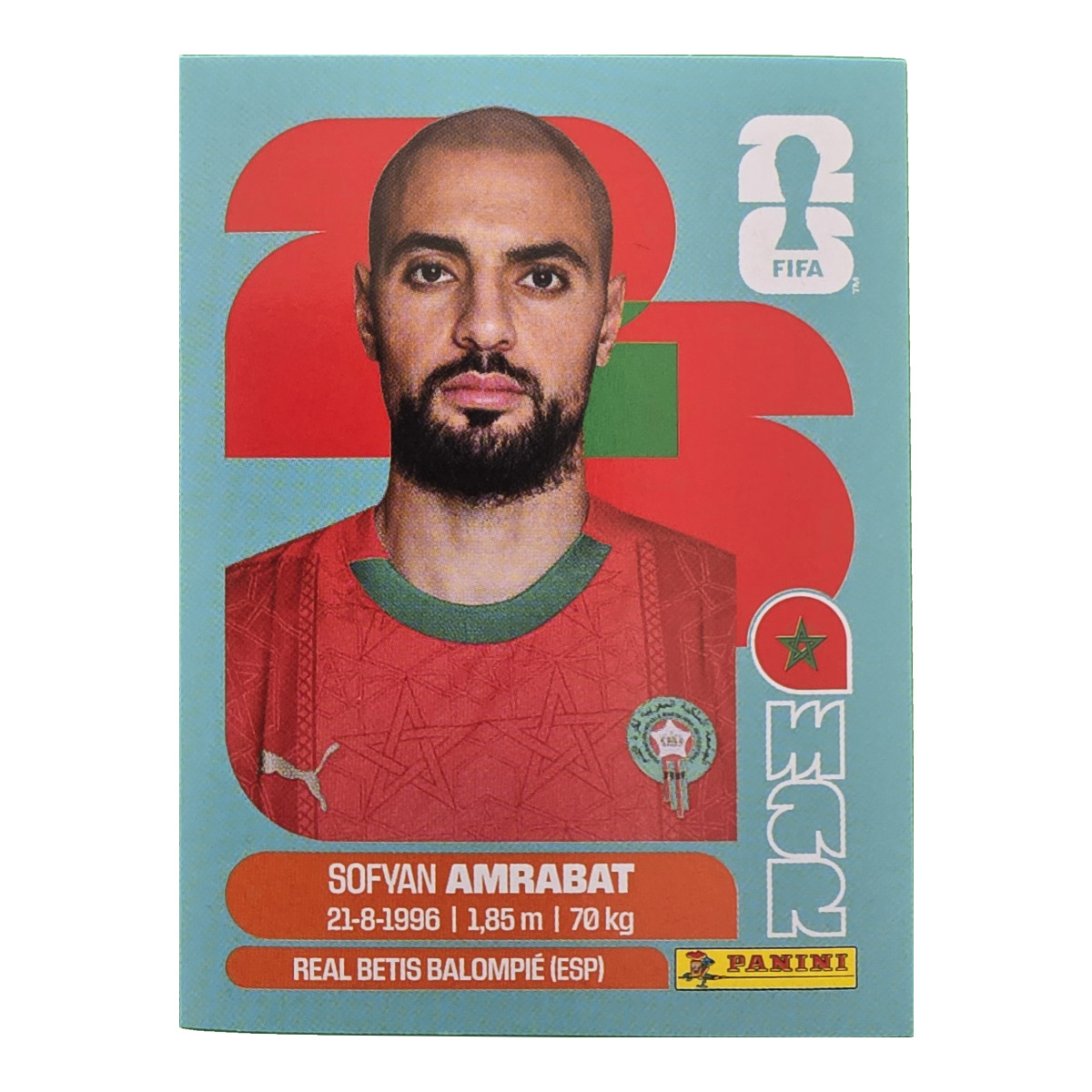 Sofyan Amrabat - Marokko, FIFA WM 2026, Nr. MAR10