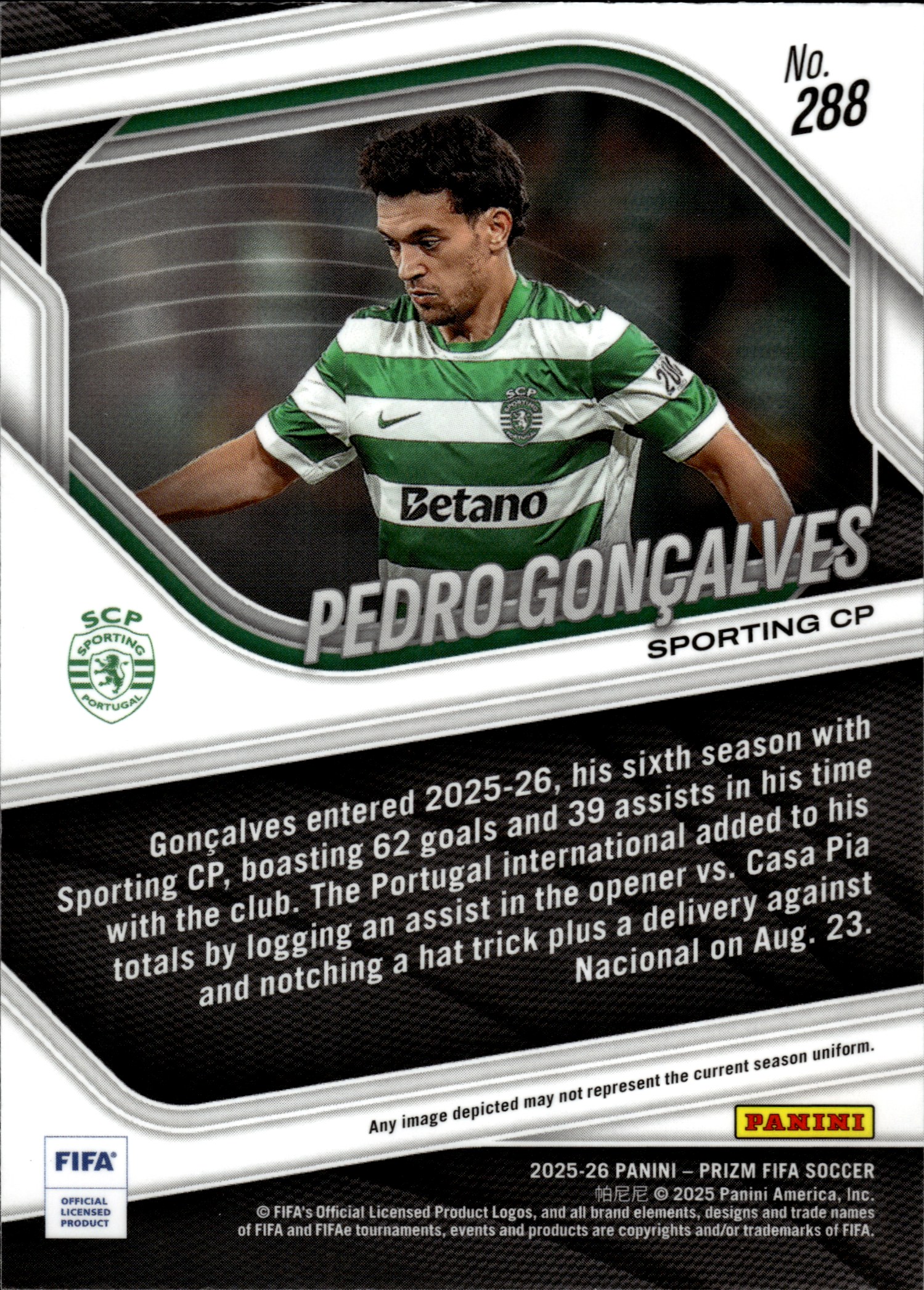 Pedro Gonçalves - Panini Prizm FIFA Base Set 2025-26, Nr. 288
