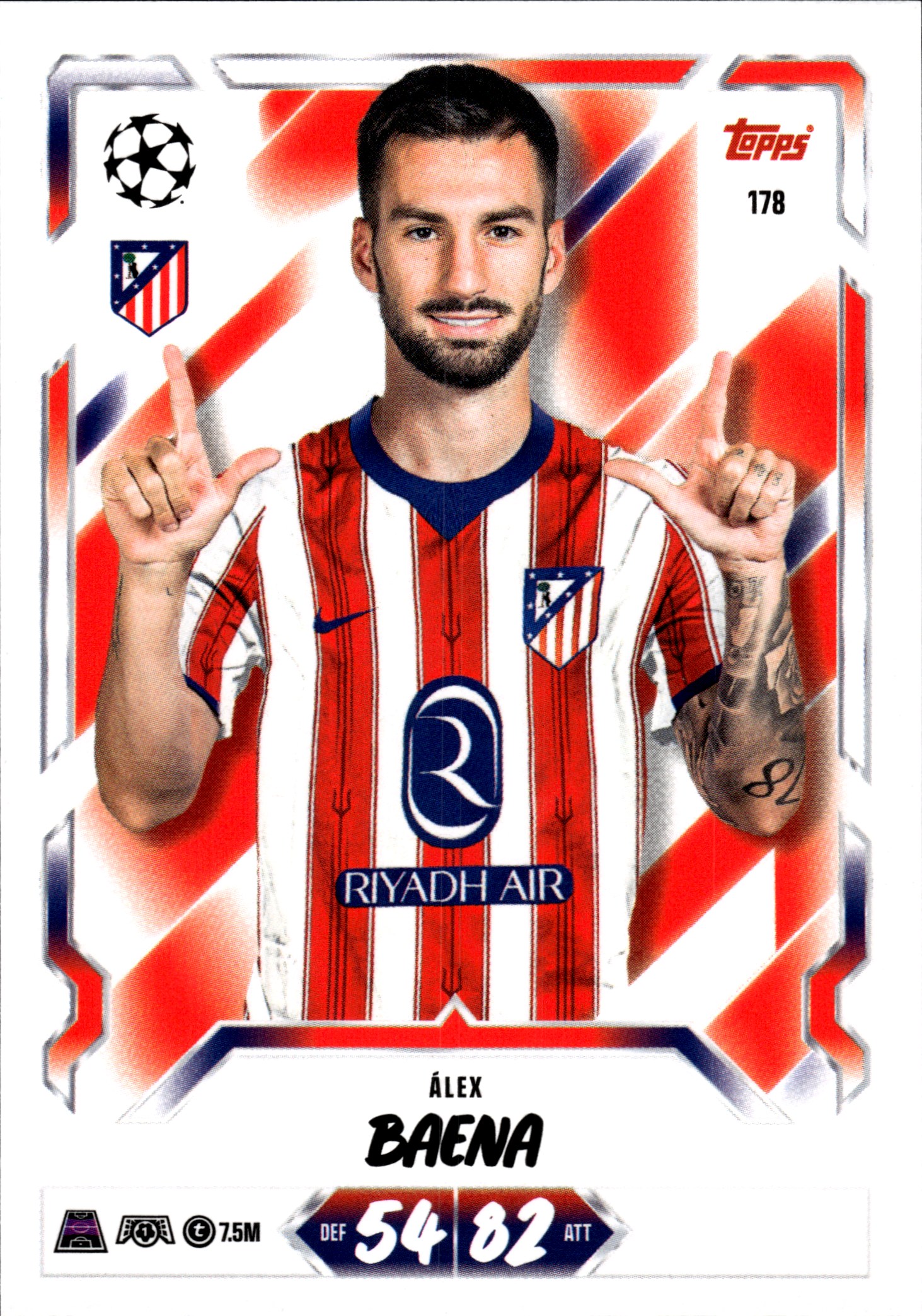 Álex Baena - Topps Match Attax UEFA Club Competitions Base Set 2026-27, Nr. 178 (Art.-Nr. SG107296)