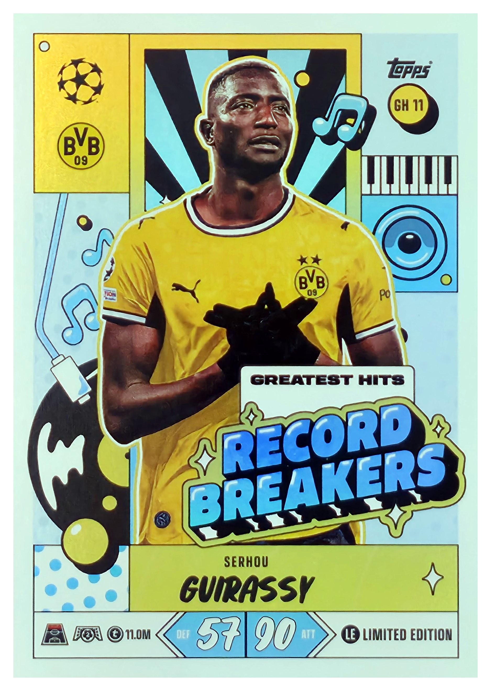Serhou Guirassy - Topps Match Attax UEFA Club Competitions Record Breakers 2026-27, Nr. GH 11 (Art.-Nr. SG107442)