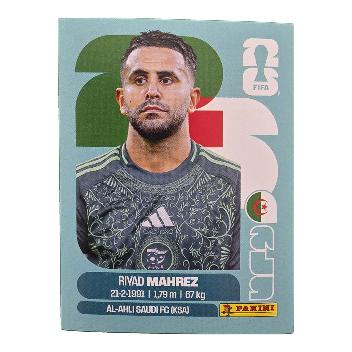 Riyad Mahrez - Algerien, FIFA WM 2026, Nr. ALG15