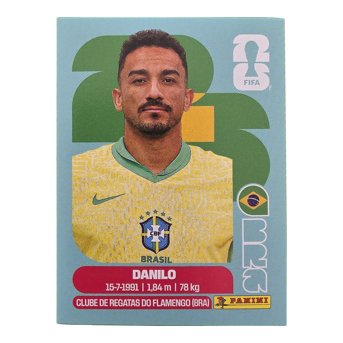 Danilo - Brasilien, FIFA WM 2026, Nr. BRA7