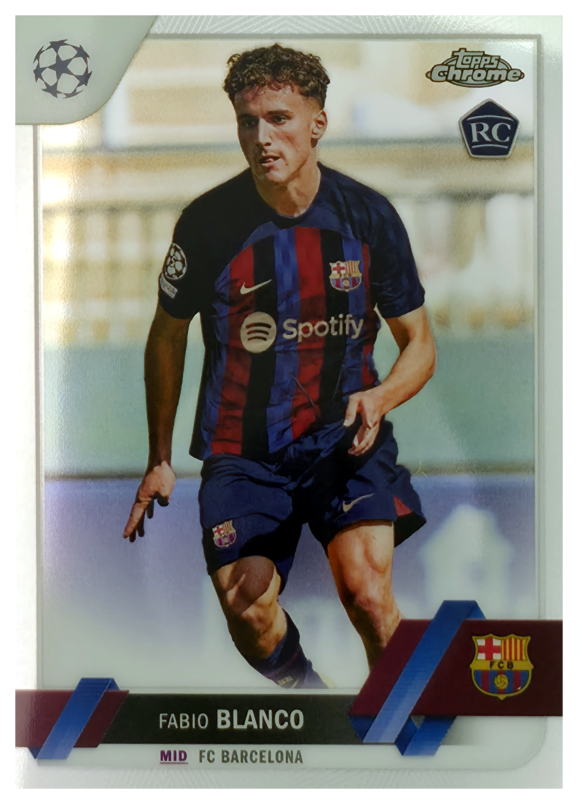 Fabio Blanco - Topps Chrome UEFA Club Competitions Base Set 2022-23, Nr. 172 – Rookie Card (Art.-Nr. SG105814)