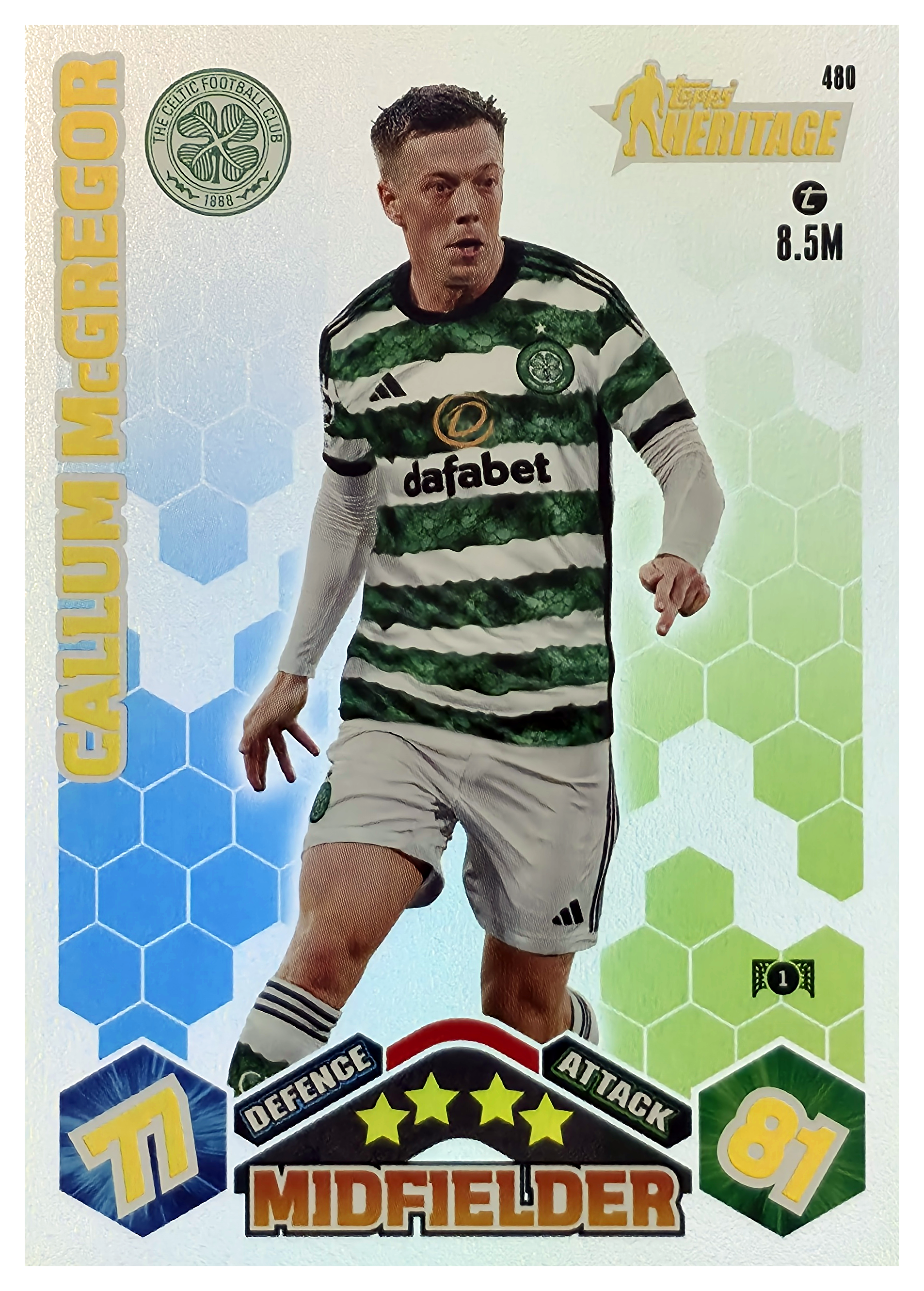 Callum McGregor - Topps Match Attax UEFA Club Competitions Topps Heritage 2023-24, Nr. 480 (Art.-Nr. SG106434)