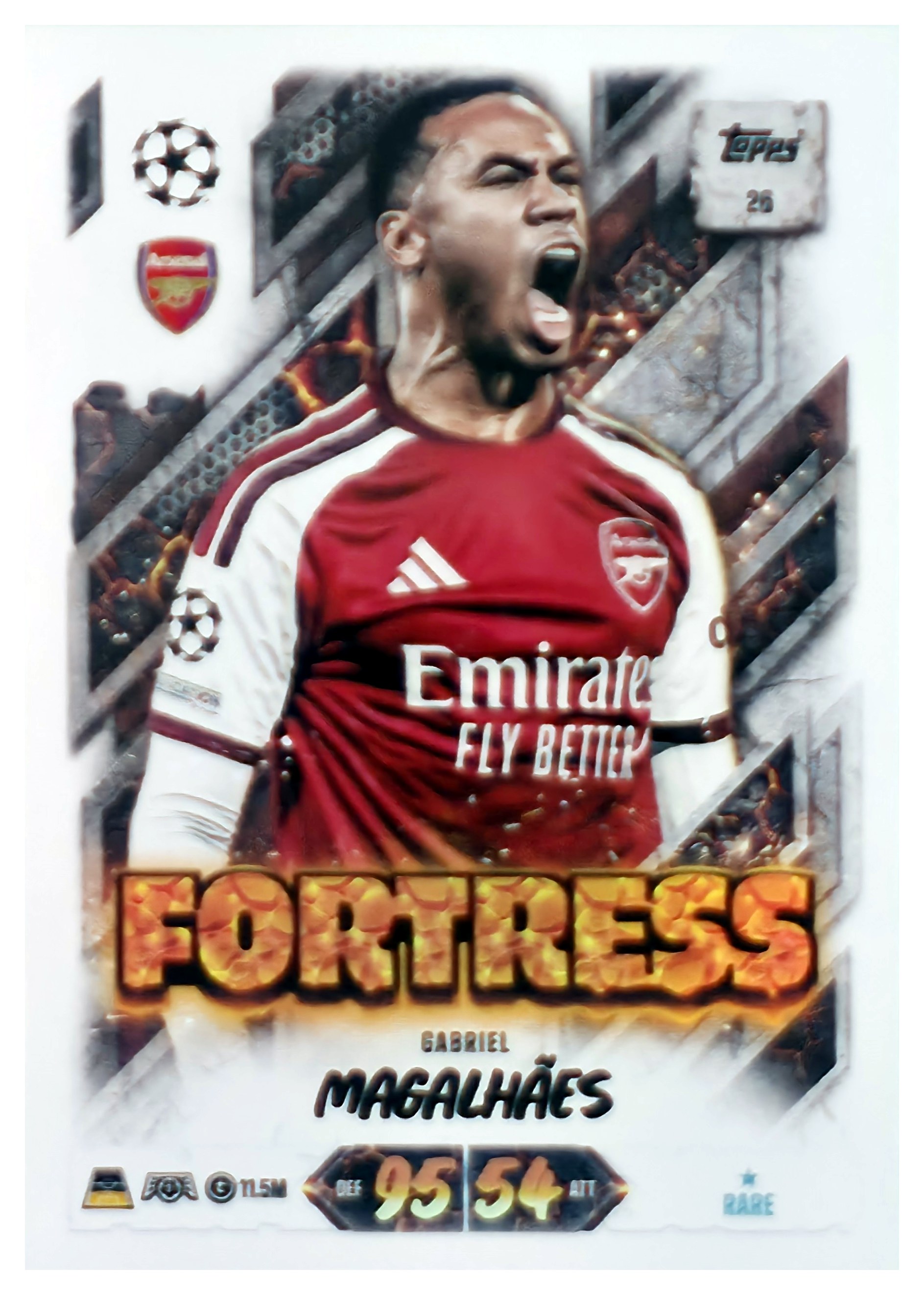 Gabriel Magalhães - Topps Match Attax UEFA Club Competitions Fortress 2026-27, Nr. 26 (Art.-Nr. SG107583)