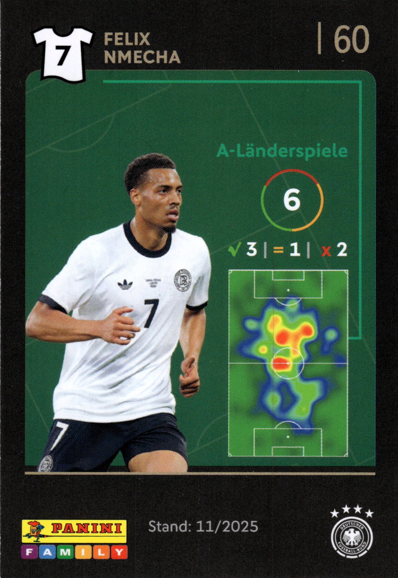 Felix Nmecha - Panini FIFA World Cup DFB-Sammelkarten 2026, Nr. 60