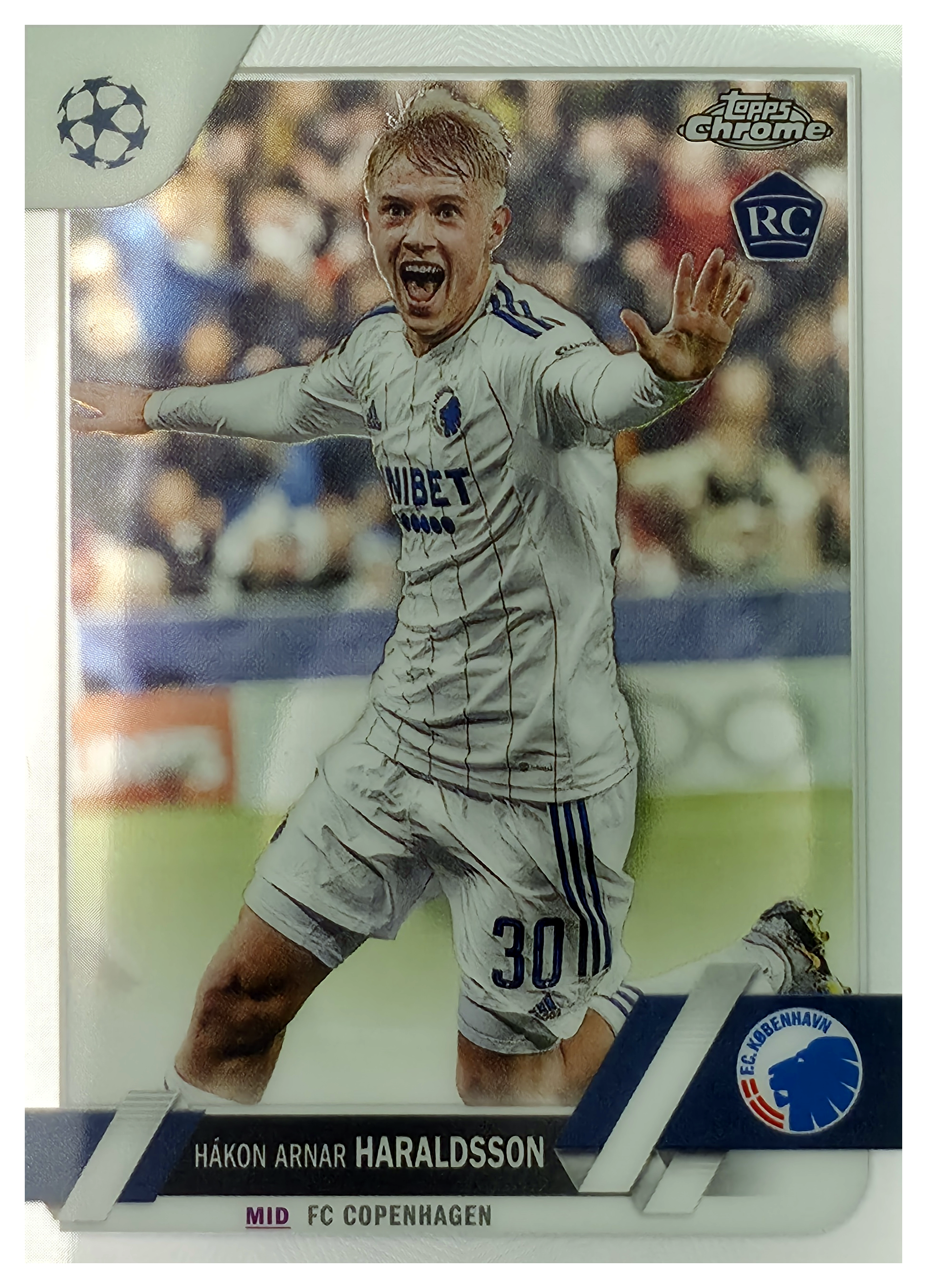 Hákon Arnar Haraldsson - Topps Chrome UEFA Club Competitions Base Set 2022-23, Nr. 175 – Rookie Card