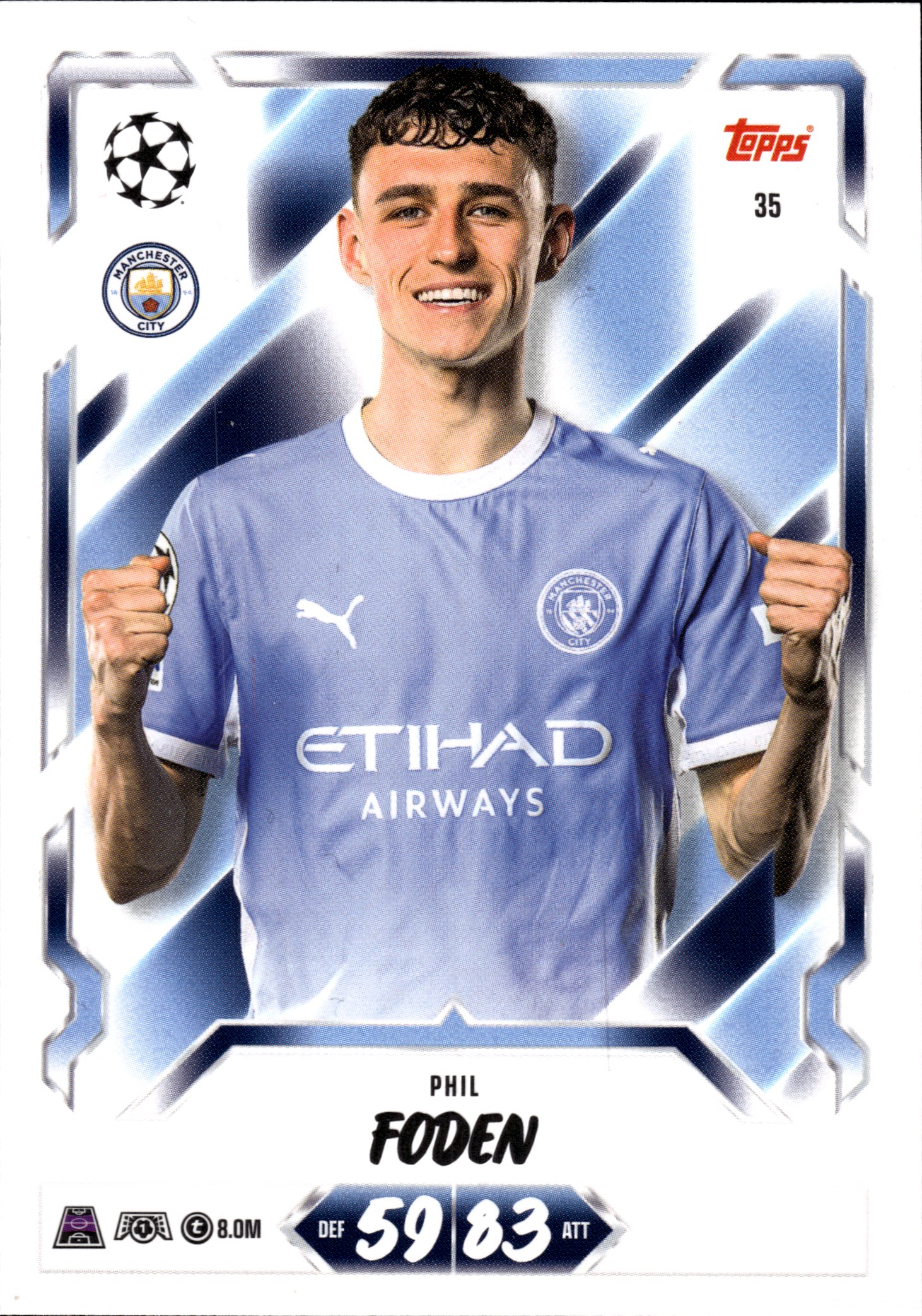Phil Foden - Topps Match Attax UEFA Club Competitions Base Set 2026-27, Nr. 35 (Art.-Nr. SG107049)