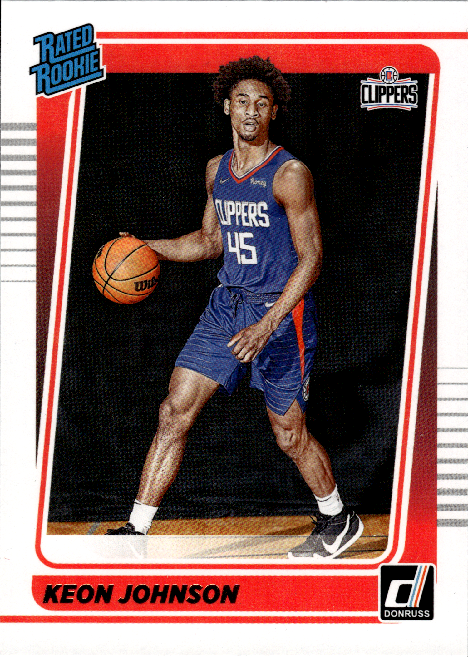 Keon Johnson - Panini Donruss Rated Rookie 2021-22, Nr. 242 (Art.-Nr. SG103335)