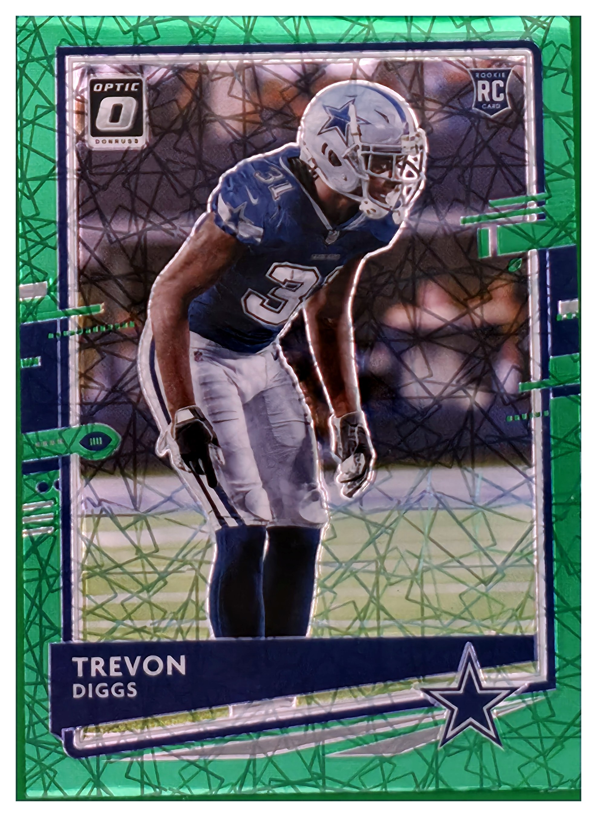 Trevon Diggs - Panini Donruss Optic Base Set 2020, Nr. 110 – Rookie Card, Green Velocity (Art.-Nr. SG108666)