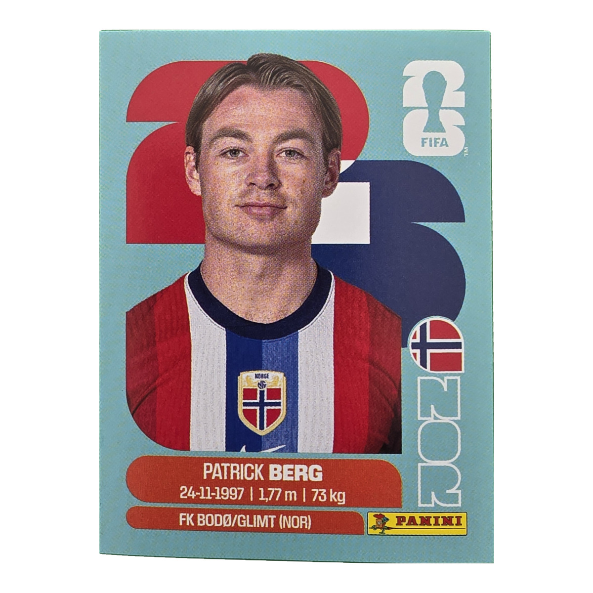 Patrick Berg - Norwegen, FIFA WM 2026, Nr. NOR14