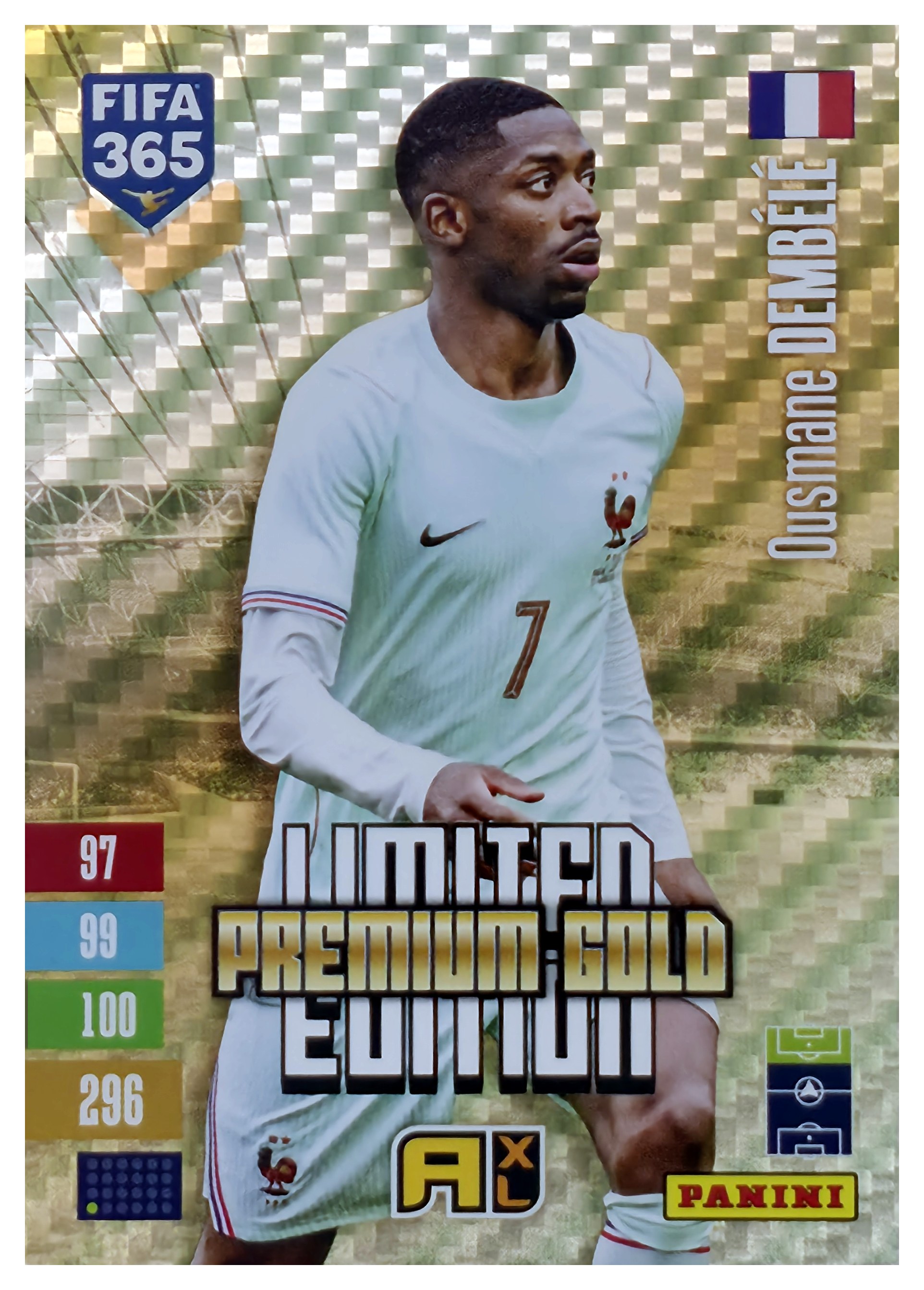 Ousmane Dembélé - Panini Adrenalyn XL FIFA 365 Limited Edition Premium Gold 2026-27 (Insert)