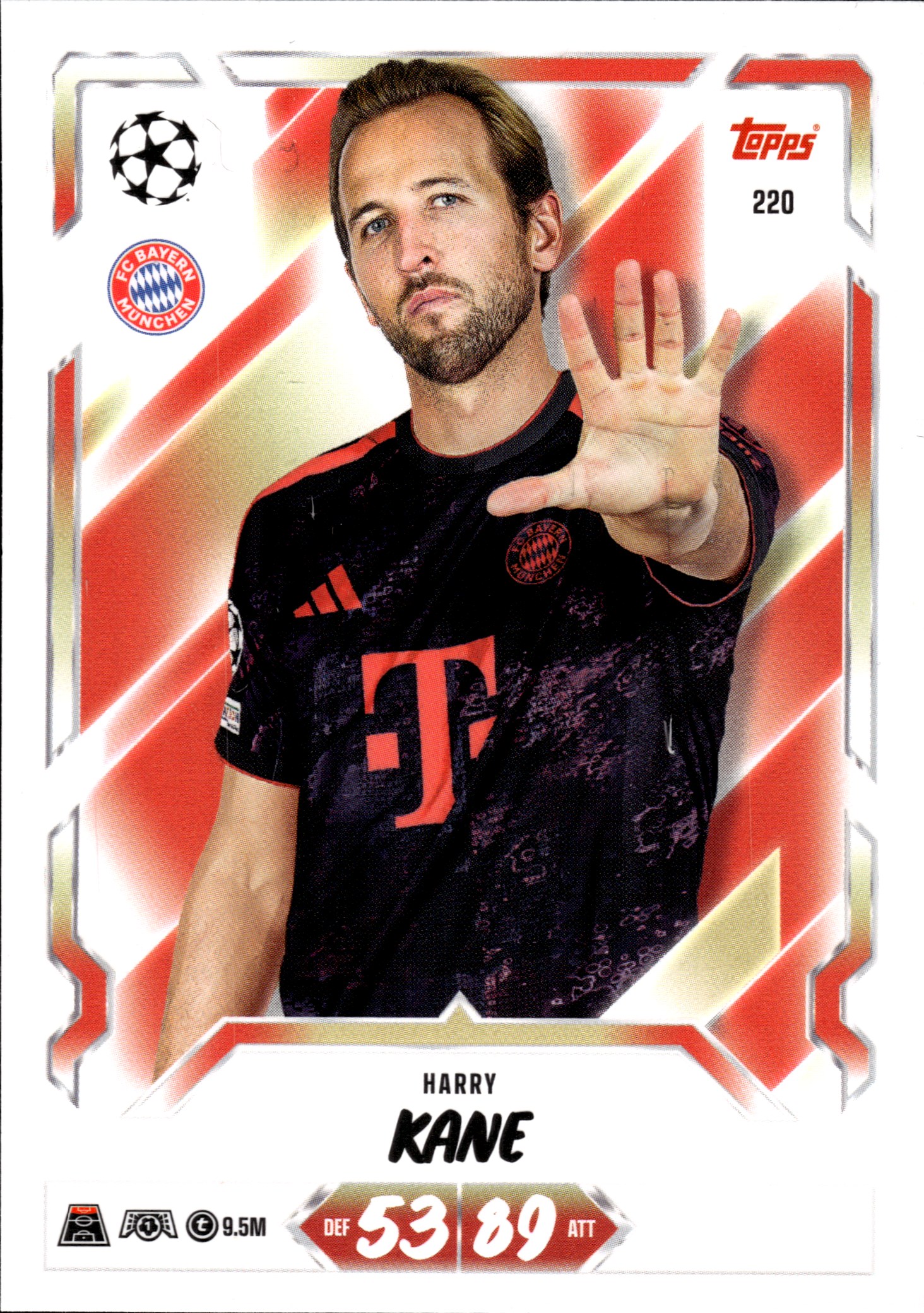 Harry Kane - Topps Match Attax UEFA Club Competitions Base Set 2026-27, Nr. 220 (Art.-Nr. SG107044)