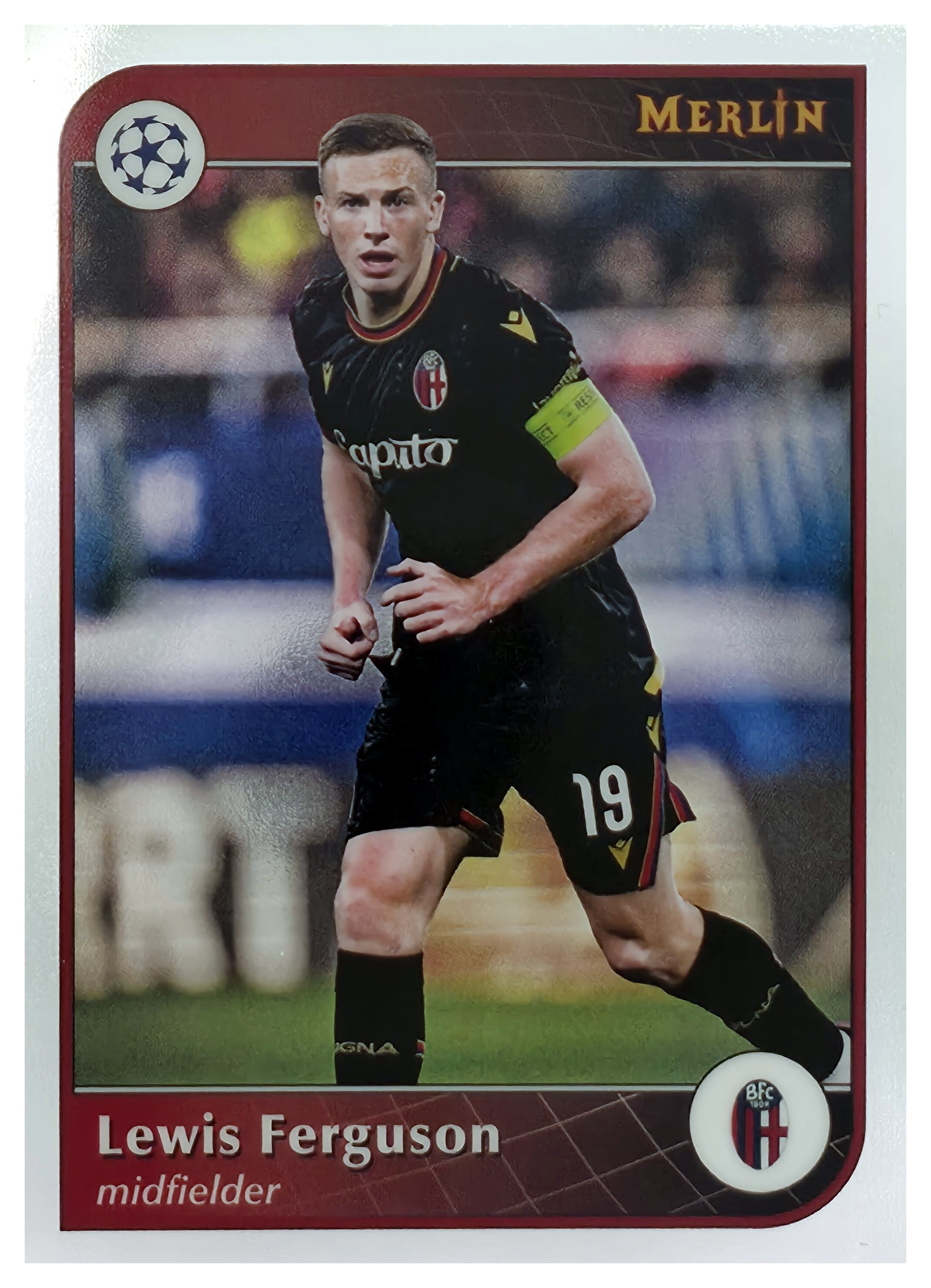 Lewis Ferguson - Topps Merlin Chrome UEFA Club Competitions Base Set 2024-25, Nr. 186 (Art.-Nr. SG108188)