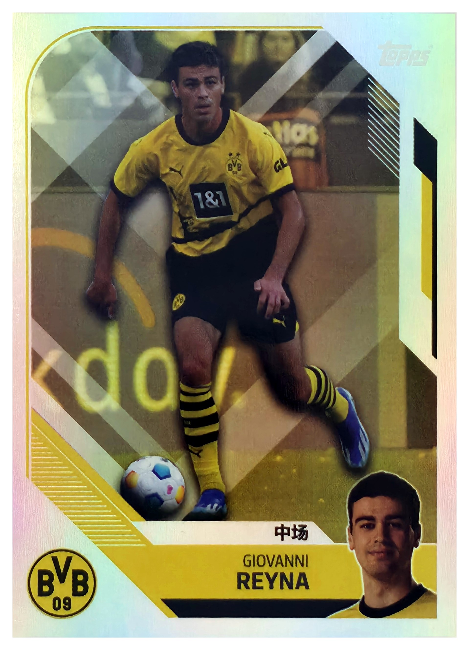 Giovanni Reyna - Topps Borussia Dortmund Team Set China Edition Base Set 2023-24, Nr. BVBC-10 (Art.-Nr. SG110729)