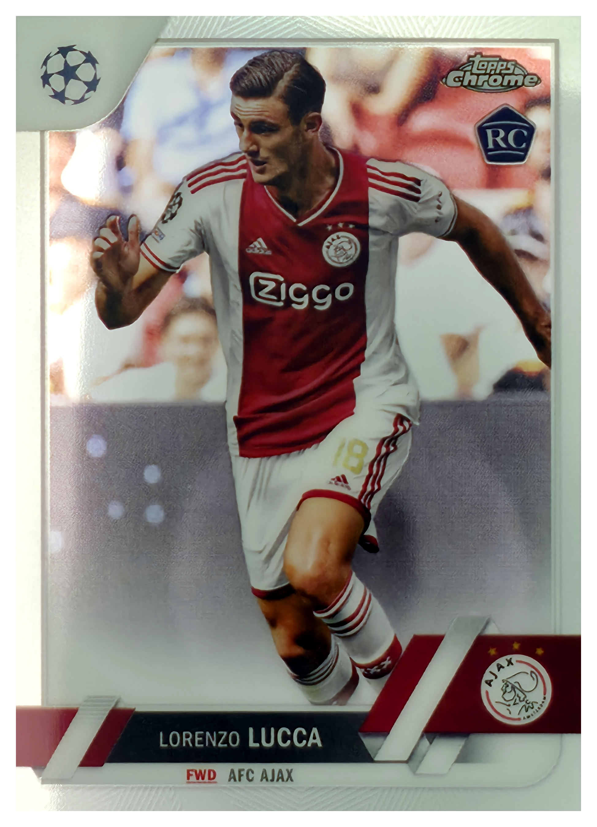 Lorenzo Lucca - Topps Chrome UEFA Club Competitions Base Set 2022-23, Nr. 143 – Rookie Card (Art.-Nr. SG105830)