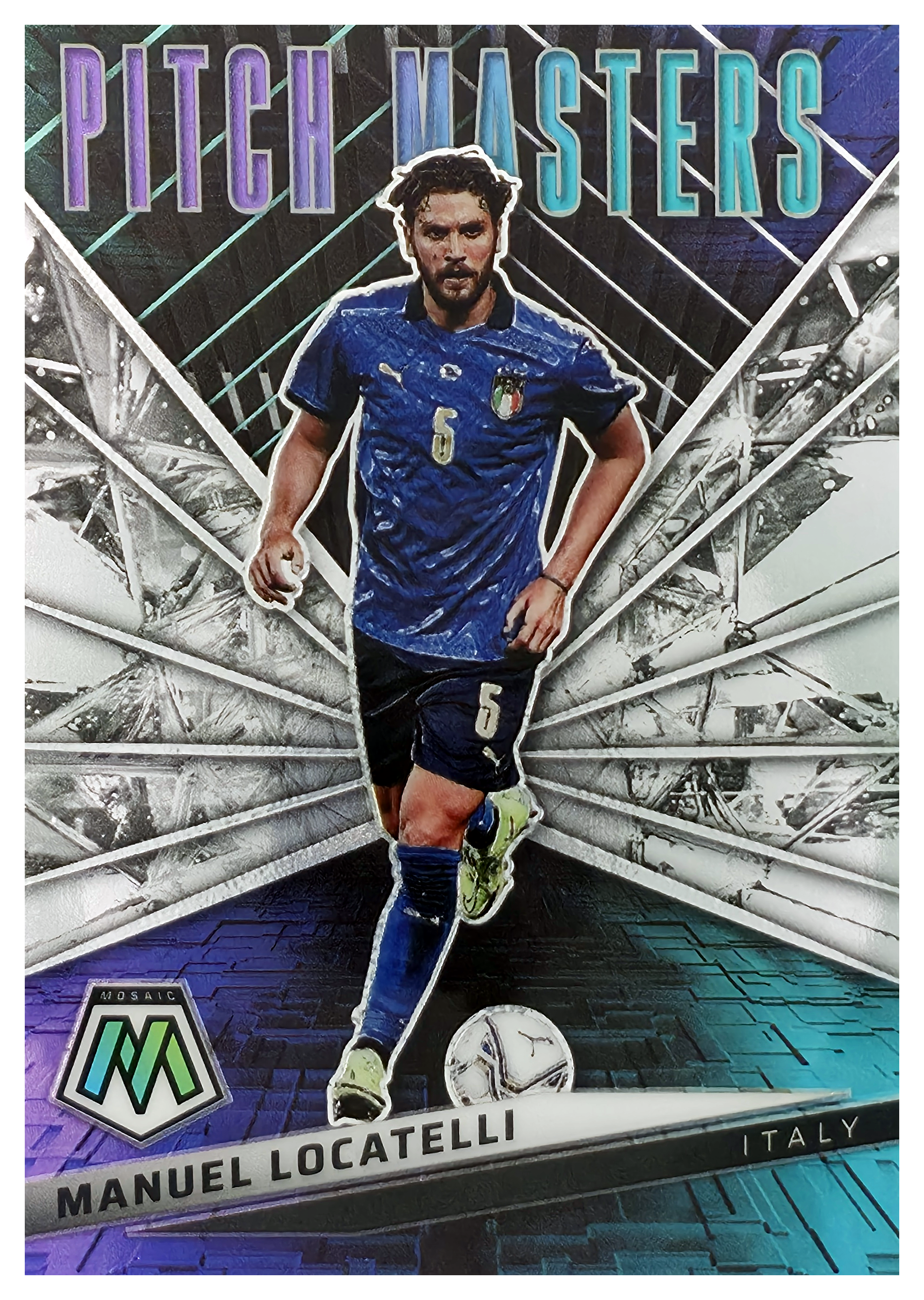Manuel Locatelli - Panini Mosaic FIFA Road to World Cup Pitch Masters 2021-22, Nr. 30 – Insert (Art.-Nr. SG106048)