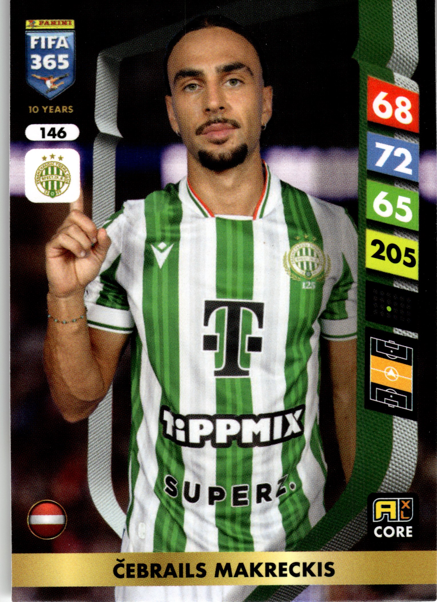 Čebrails Makreckis - Panini Adrenalyn XL FIFA 365 Base Set 2025, Nr. 146 (Art.-Nr. SG107715)