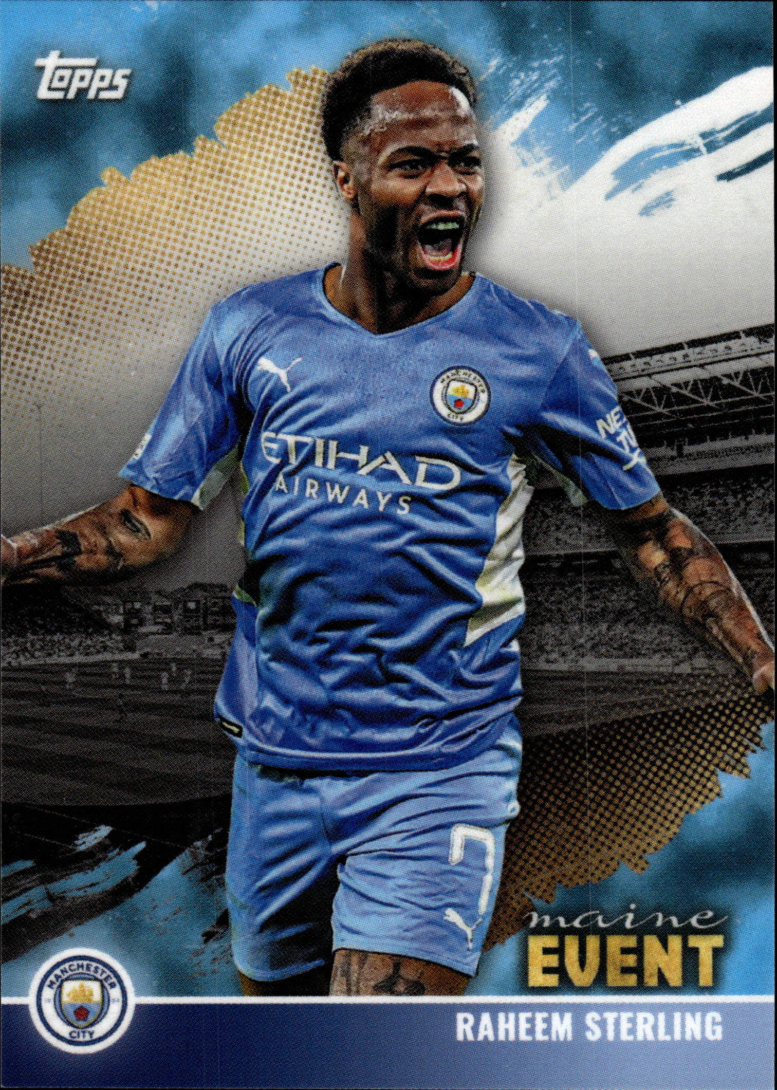 Raheem Sterling - Topps Manchester City Team Set Maine Event 2021-22 (Insert)