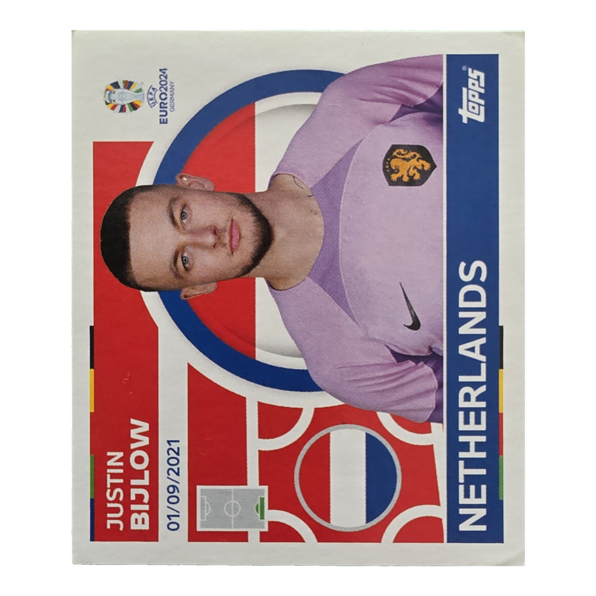 Justin Bijlow - Niederlande, UEFA Euro 2024, Nr. NED4