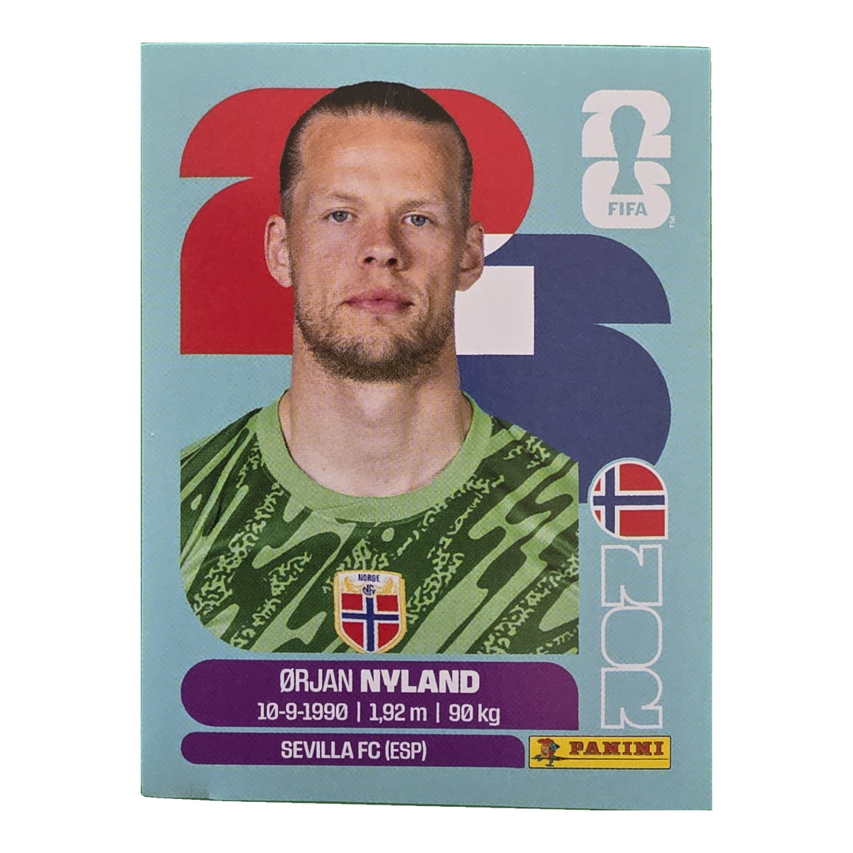 Orjan Nyland - Norwegen, FIFA WM 2026, Nr. NOR2