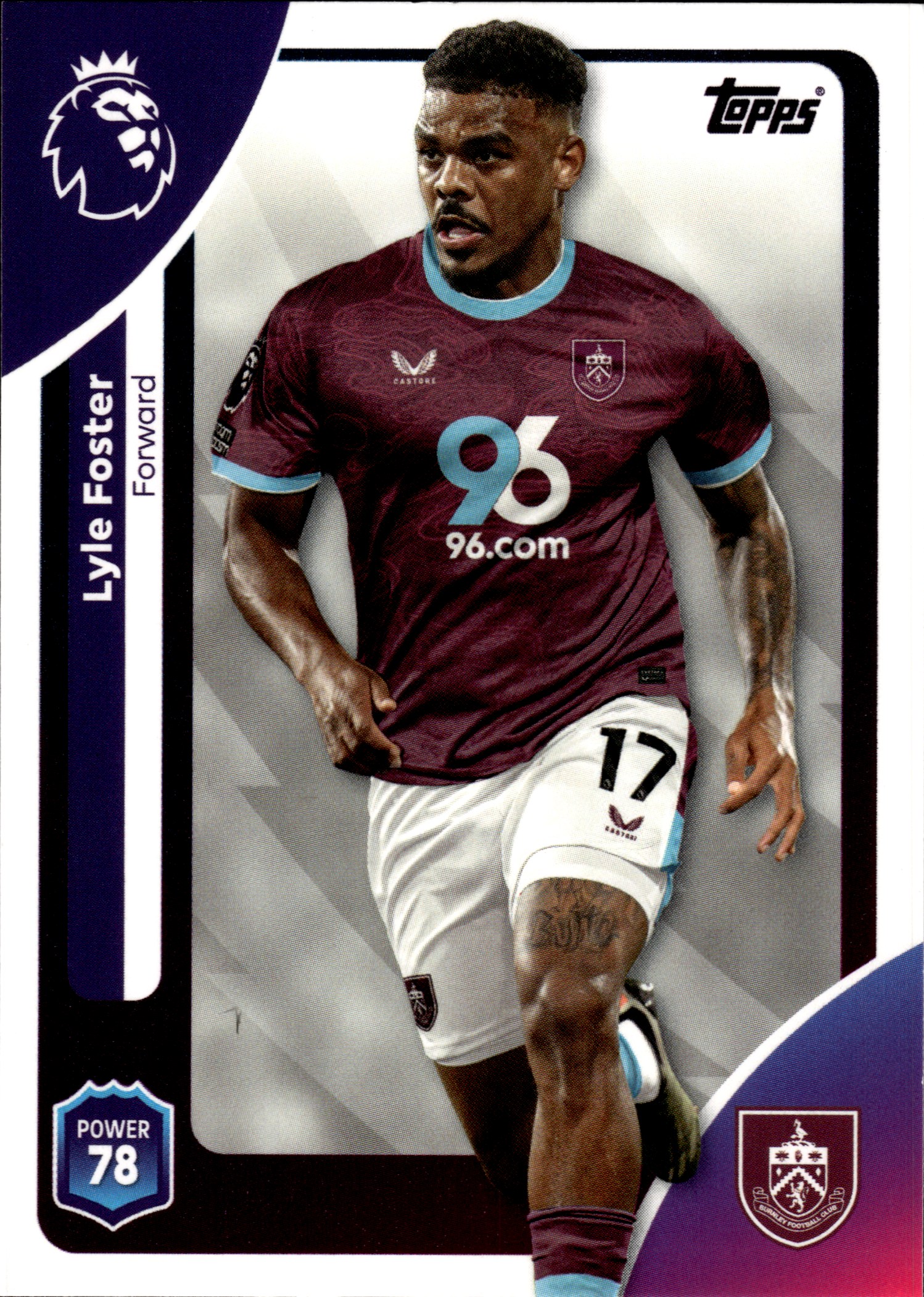 Lyle Foster - Topps Match Attax Premier League Base Set 2025-26, Nr. 318 (Art.-Nr. SG109899)